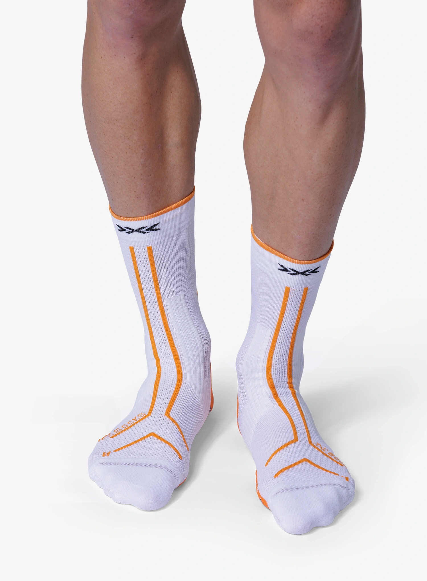 Laufsocken X-Socks Trailrun Terraskin Expert Crew - x white/blazing orange