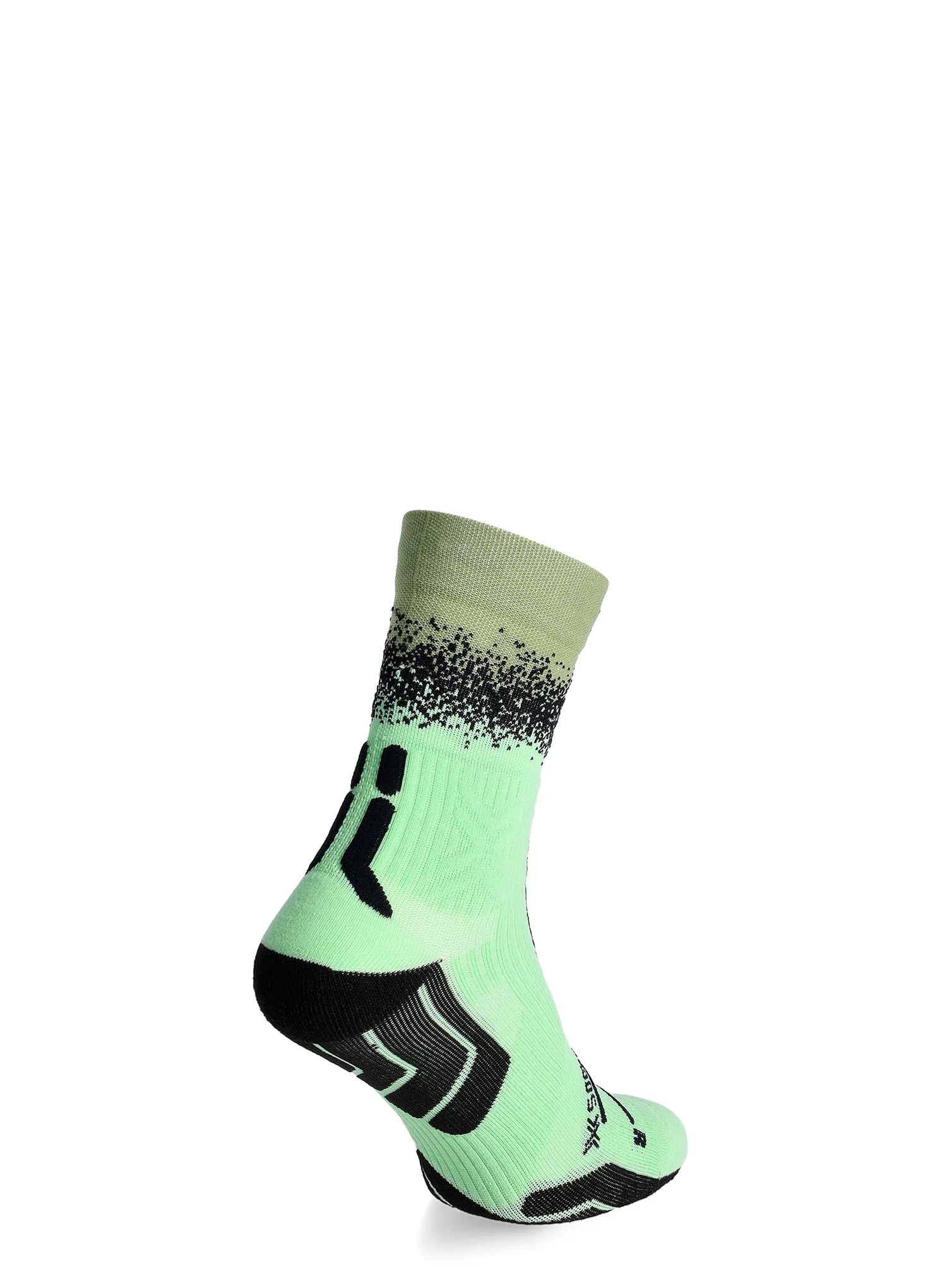 Laufsocken X-Socks Trailrun Terraskin Perform Crew - digital lime/x black