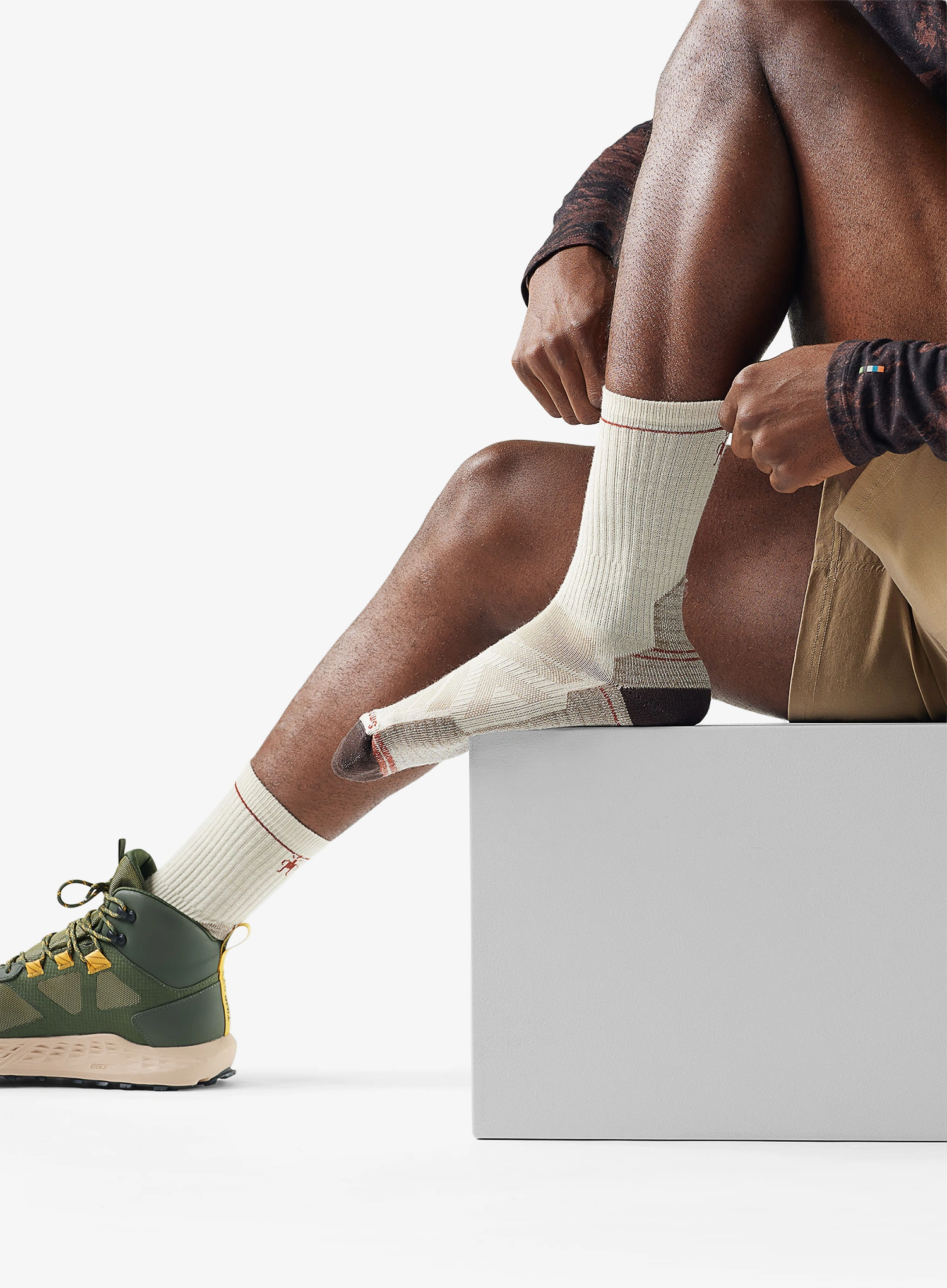 Merinosocken Smartwool Hike Light Cushion Crew Socks - natural