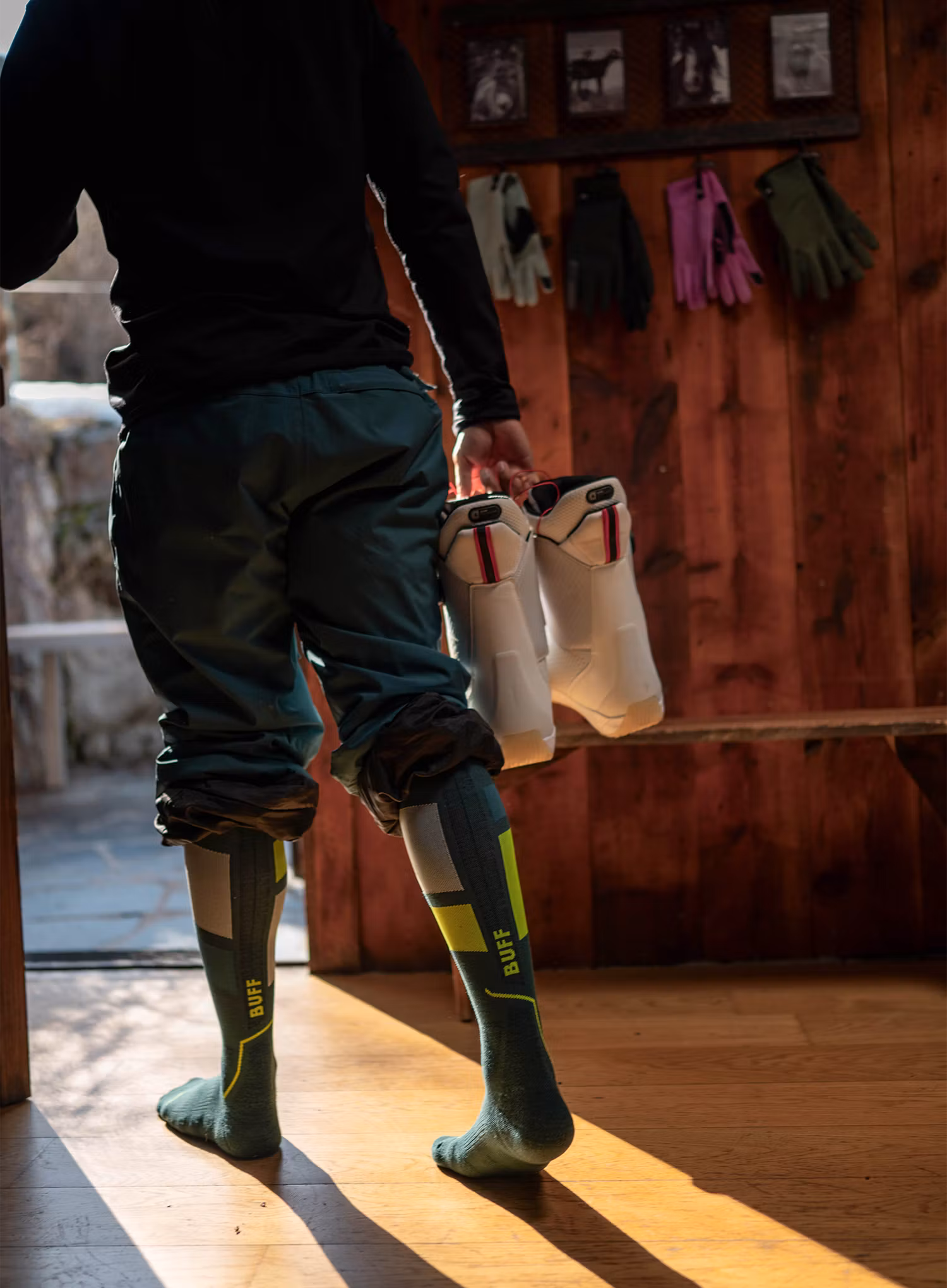 Skisocken Buff Thermonet Over the Calf Socks - teal