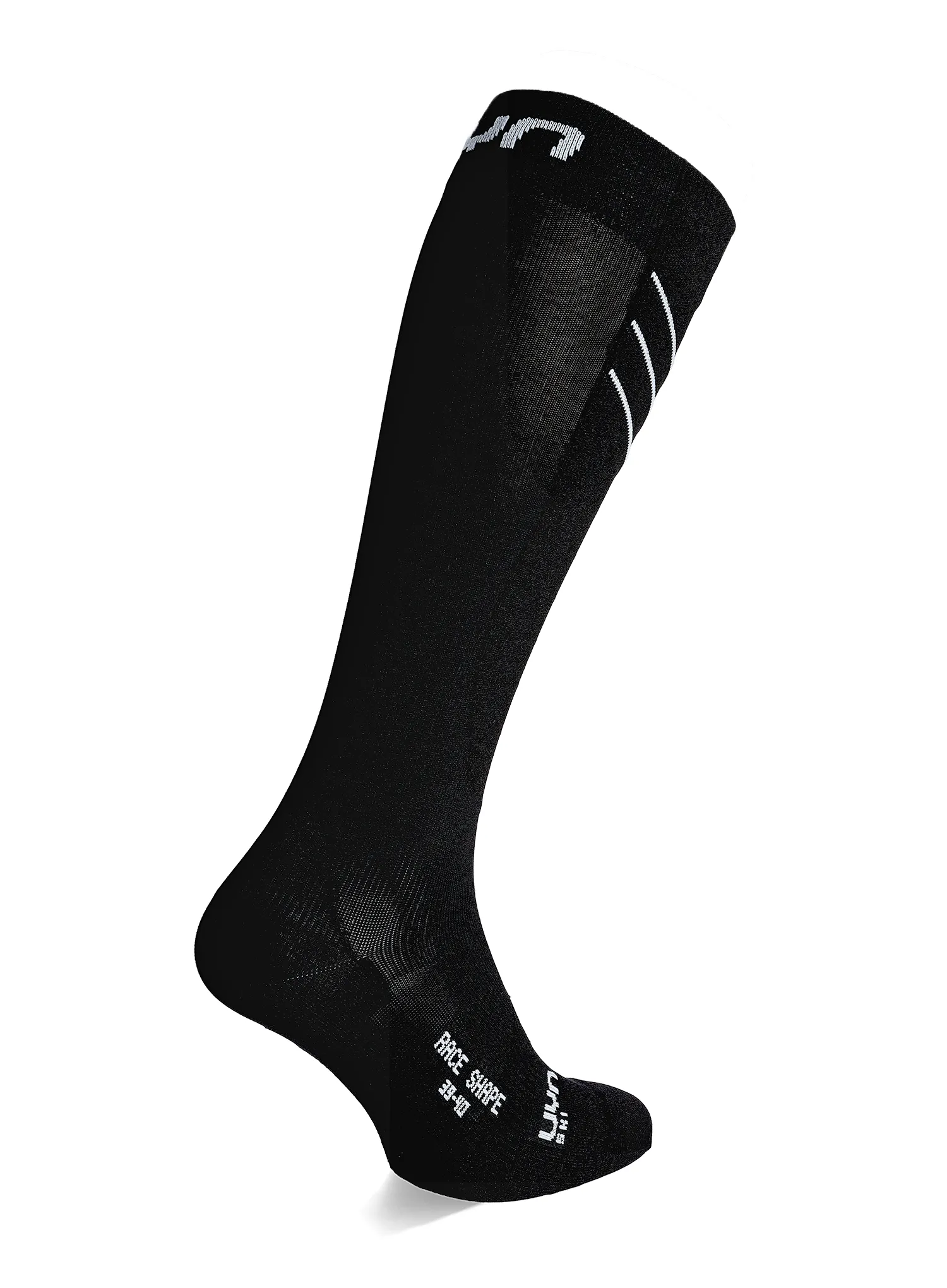 Skisocken Damen UYN Ski Race Shape Socks - black/white