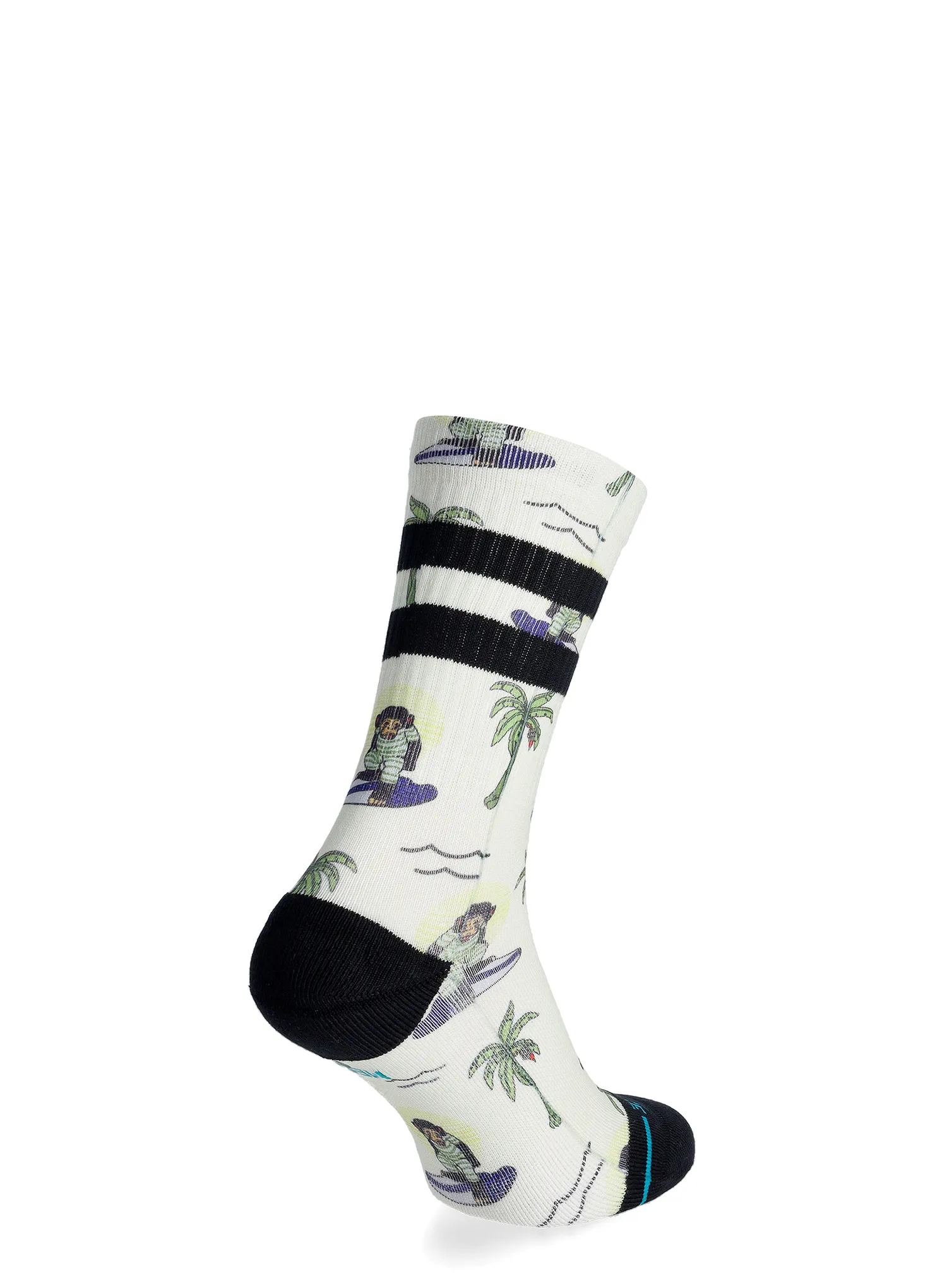 Socken Stance Surfin Monkey Crew - white