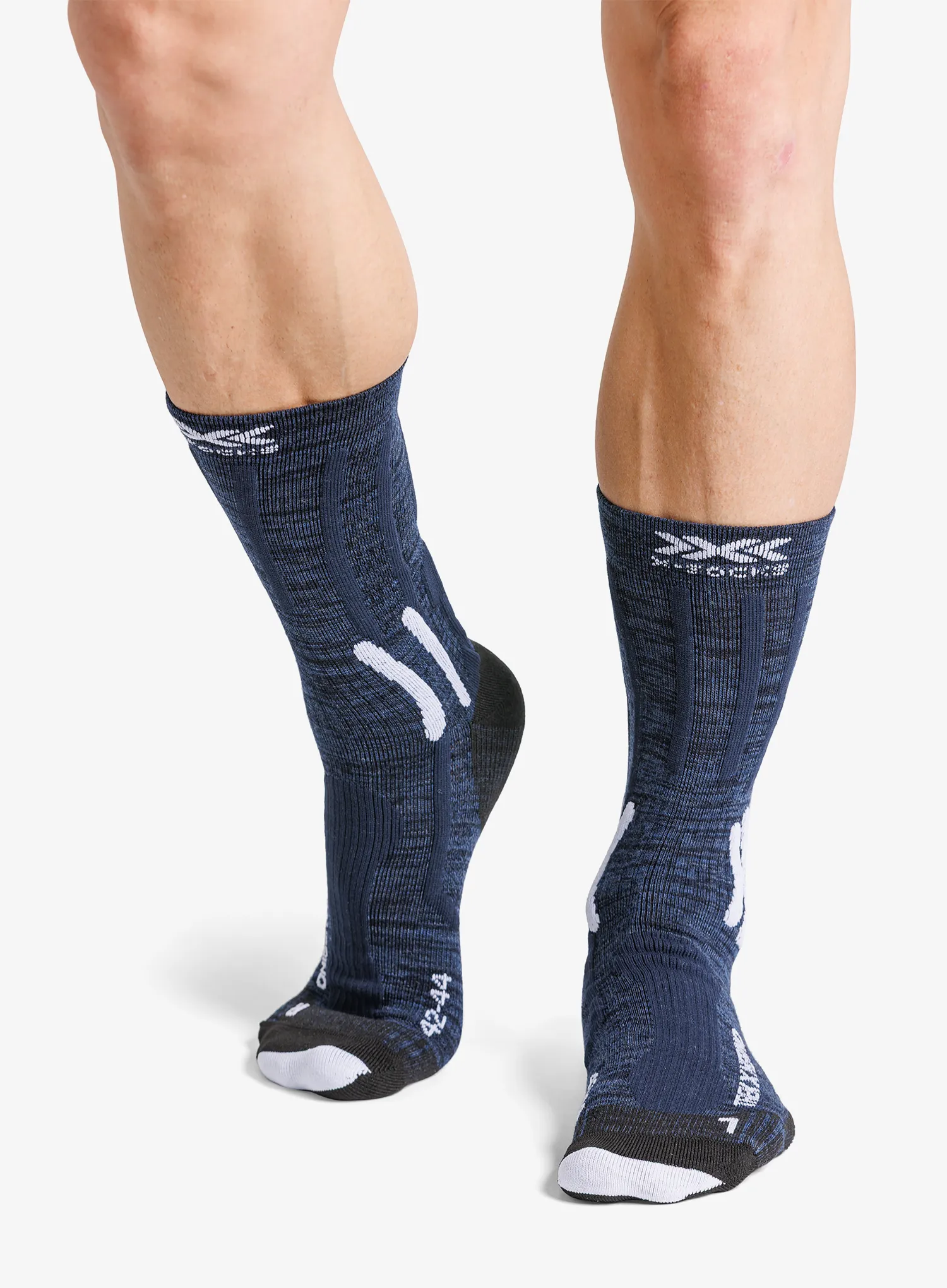 Wandersocken X-Socks Trek X Merino - midnight blue/arctic white