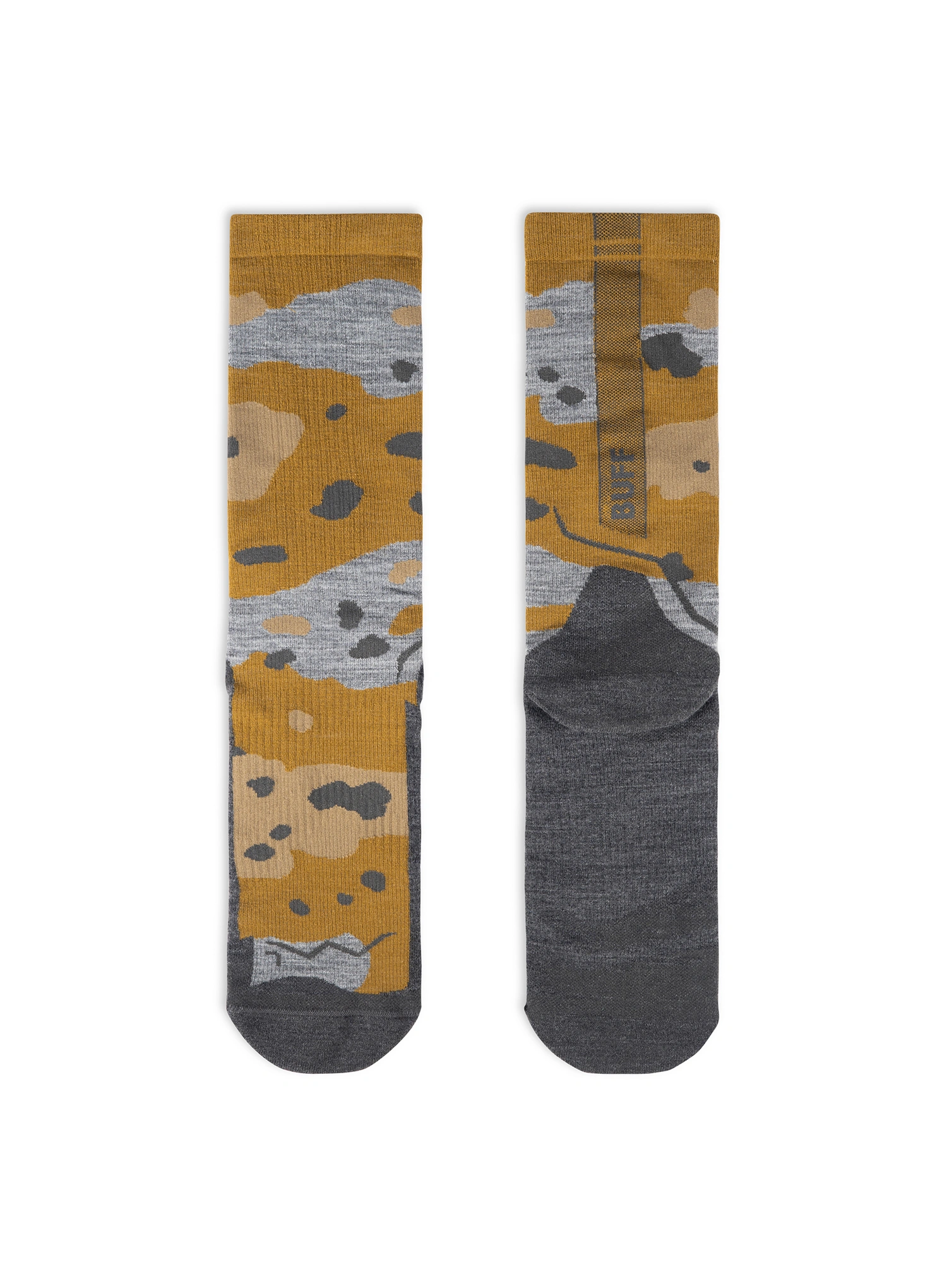 Outdoorsocken Buff Merino LIghtweight Crew Sock LWC2 - umber khaki