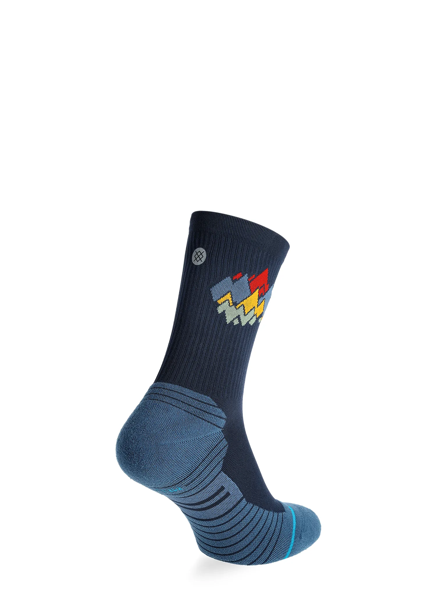 Outdoorsocken Stance Peaks Ribbed Light Crew - navy