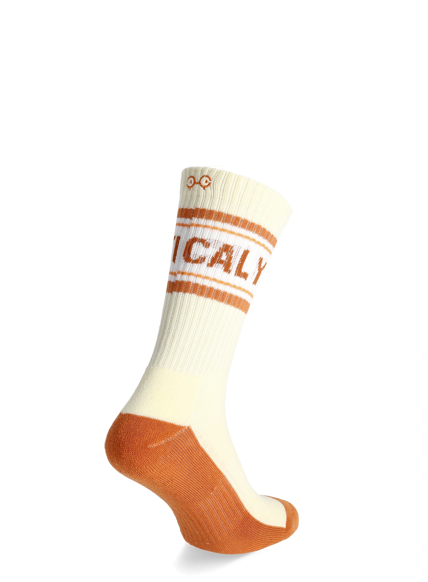 Outdoorsocken Y&Y Vertical Old School Vibes - cream/rust