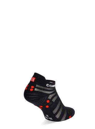 Socken Compressport Pro Racing Socks v4.0 Ultralight Run Low - black/red