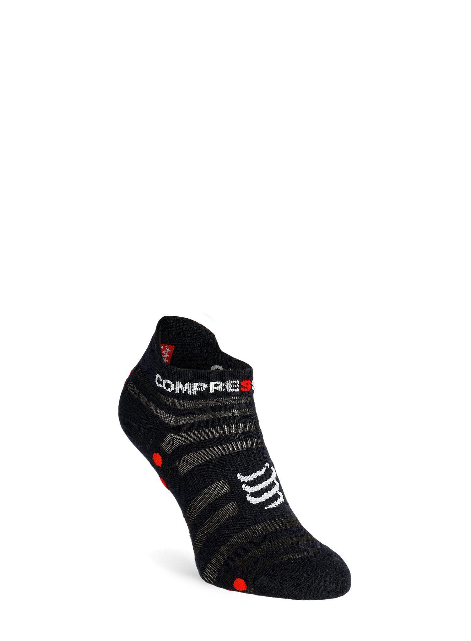 Socken Compressport Pro Racing Socks v4.0 Ultralight Run Low - black/red