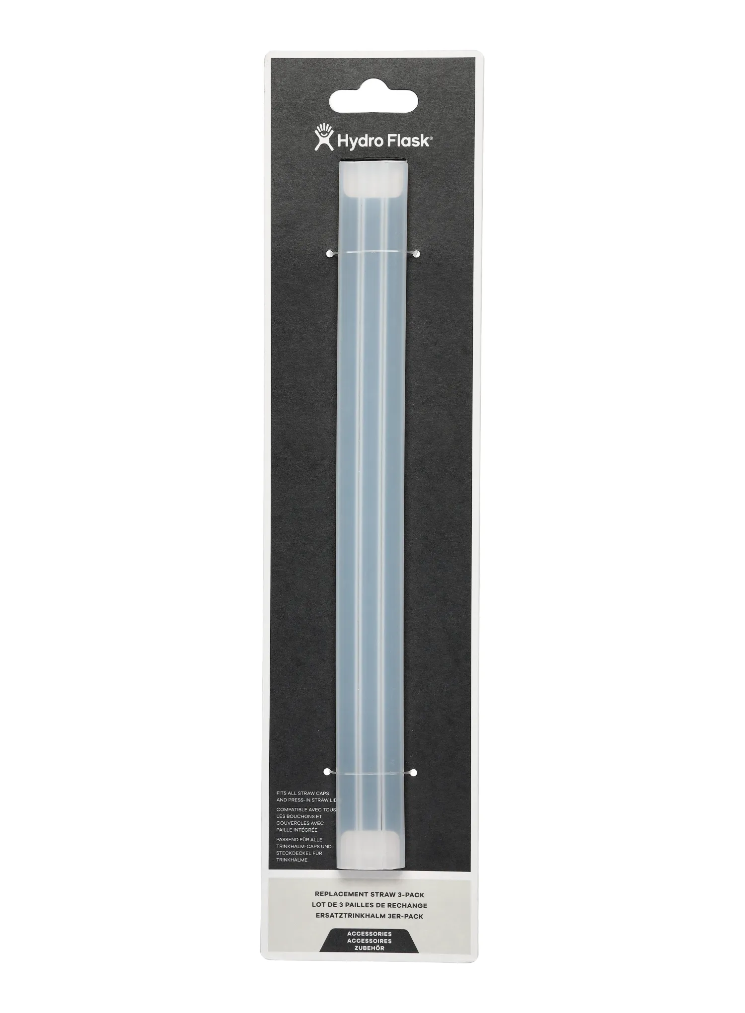 Wiederverwendbare Strohhalme Hydro Flask 3-Pack Replacement Straws - clear