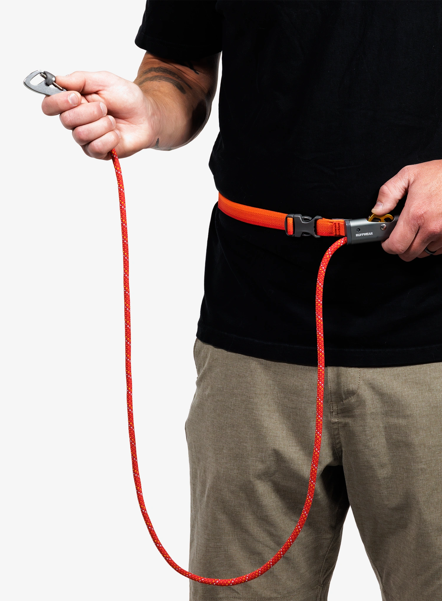 Hundeleine Ruffwear Hitch Hiker Leash - red currant