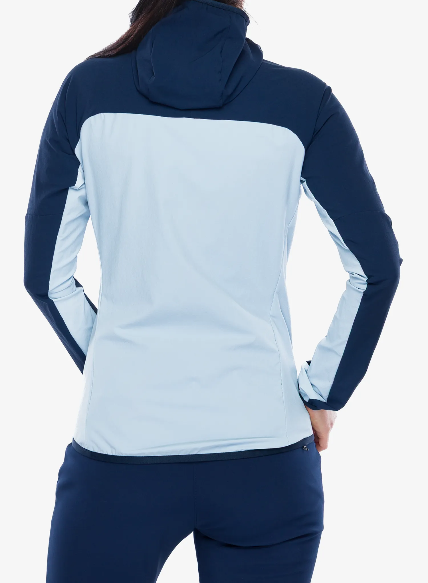 Softshelljacke Damen Millet Fusion Xcs Hoodie - iceberg/saphir