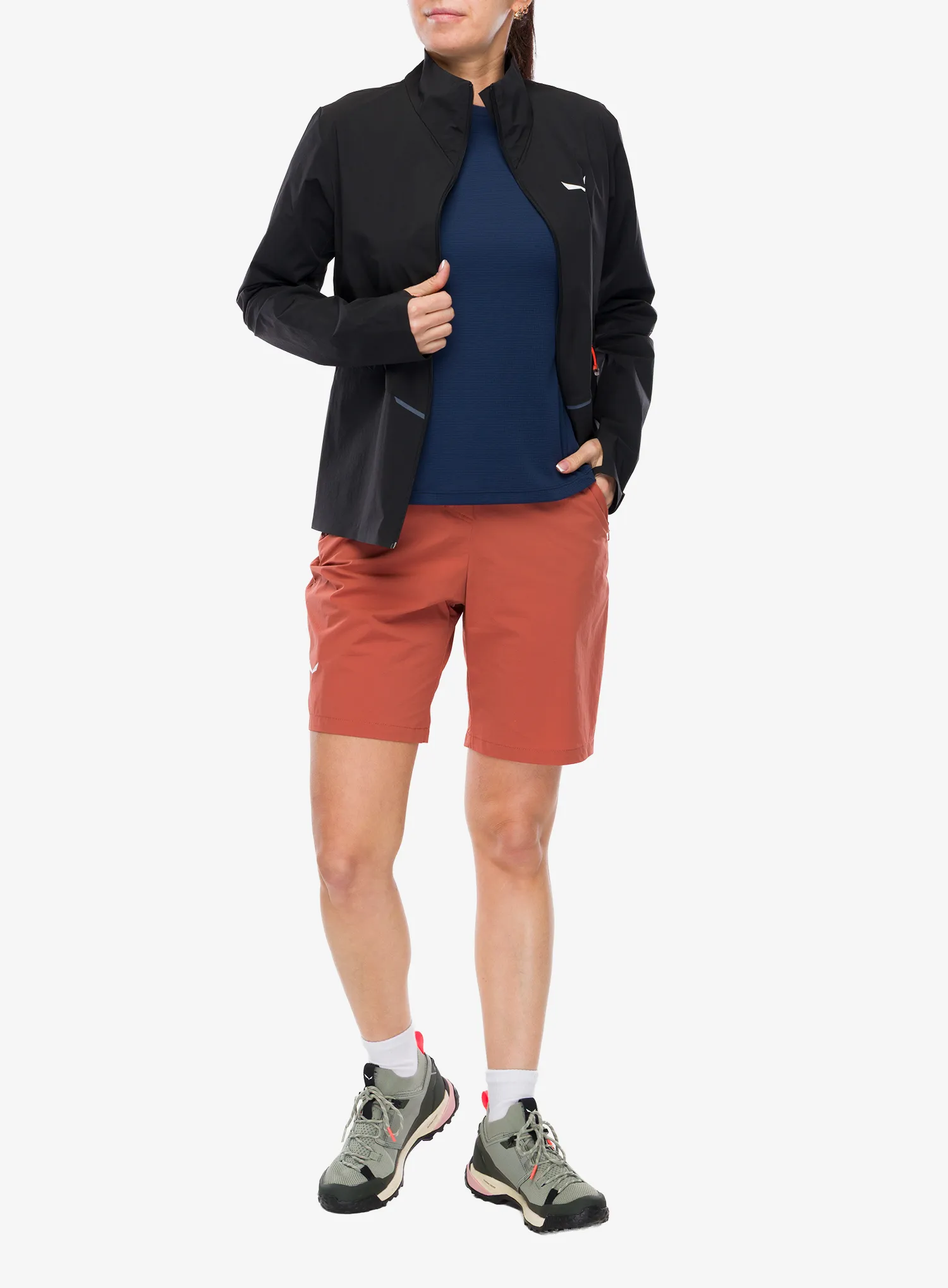 Softshelljacke Damen Salewa Pedroc Dst Light Jacket - black out