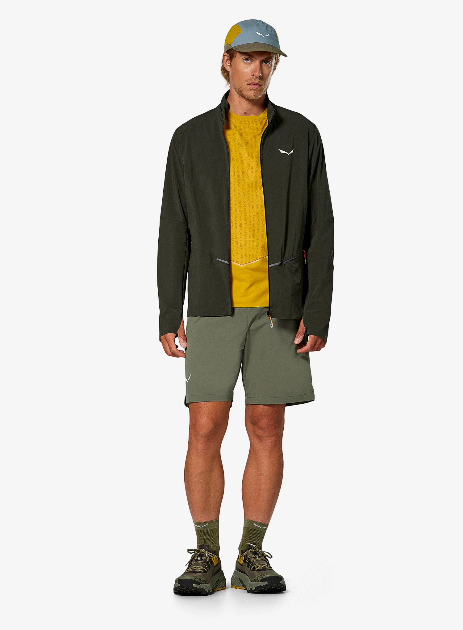 Softshell Salewa Pedroc Dst Light Jacket - dark olive