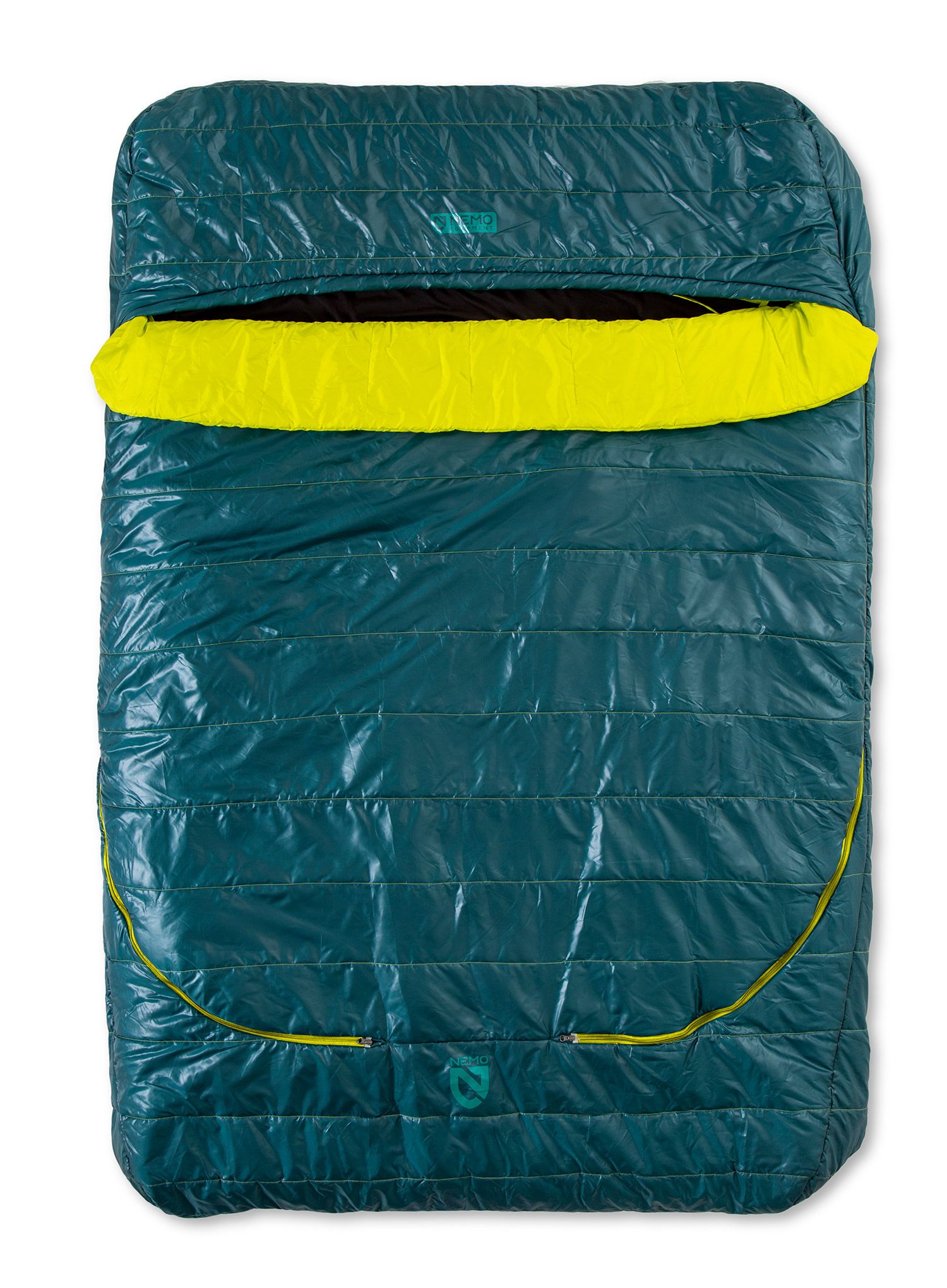 Schlafsack fr 2 Personen Nemo Jazz Double (198 cm) - lagoon/lumen | 8a.de
