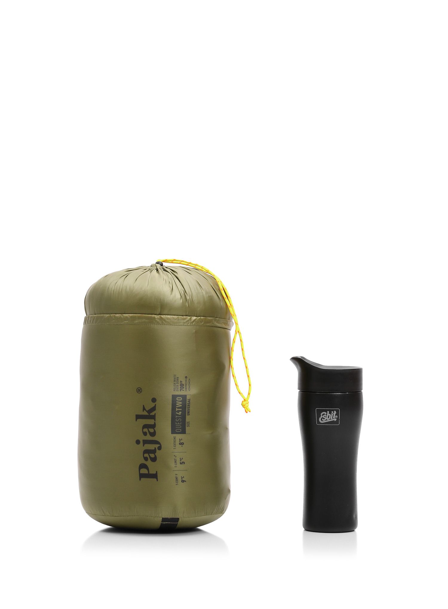 Schlafsack Pajak Quest 4Two - olive