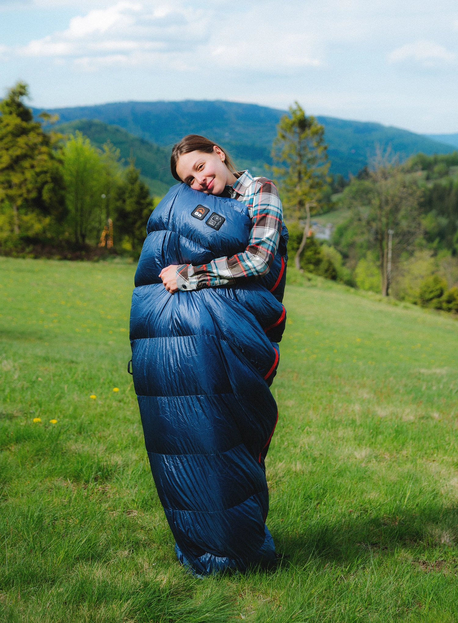 Daunenschlafsack 8a x Małachowski Traveller 650 XL (189-200 cm) - navy