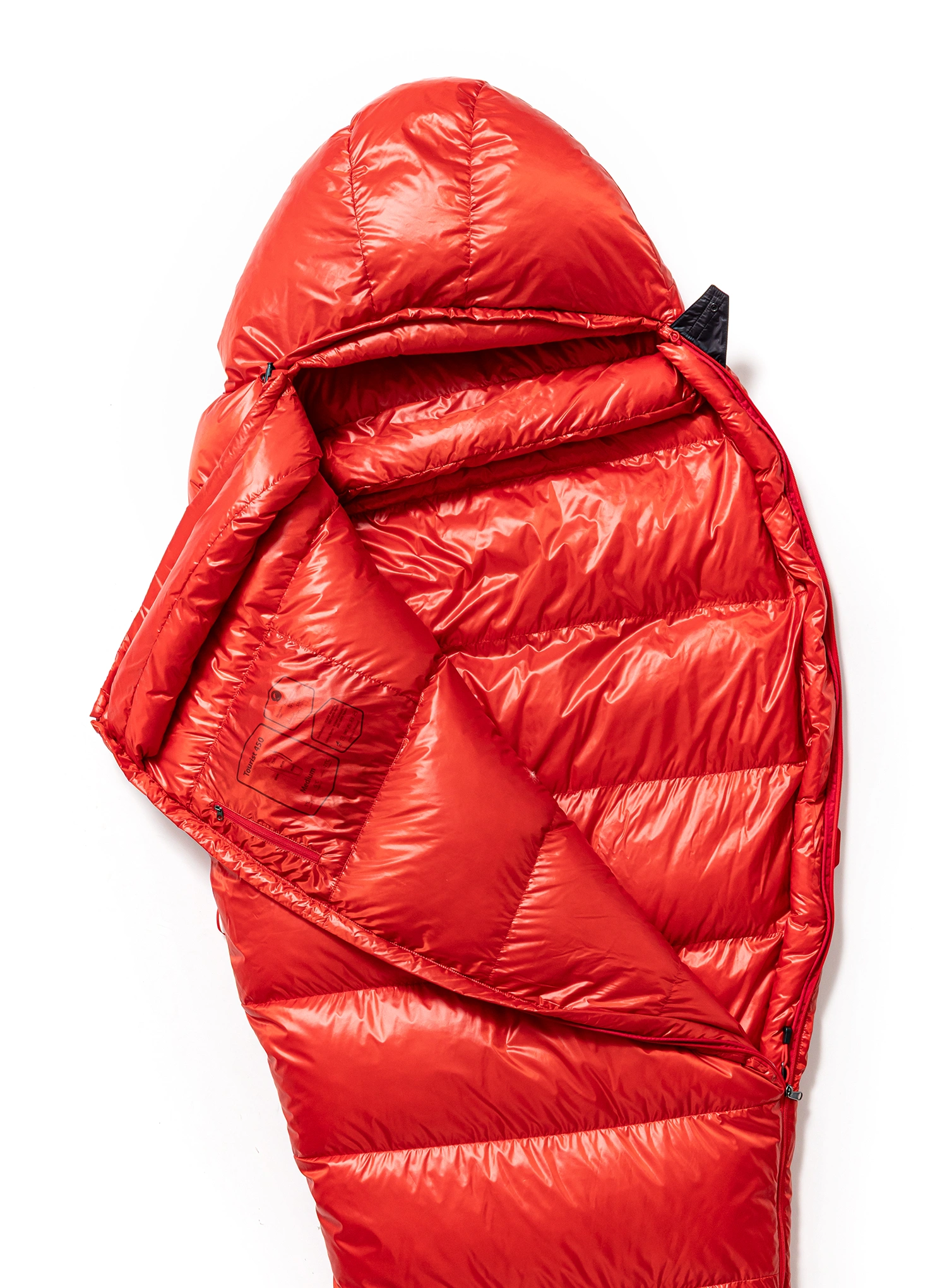 Daunenschlafsack Małachowski Tourist 250 M LZ (165-176 cm) - red