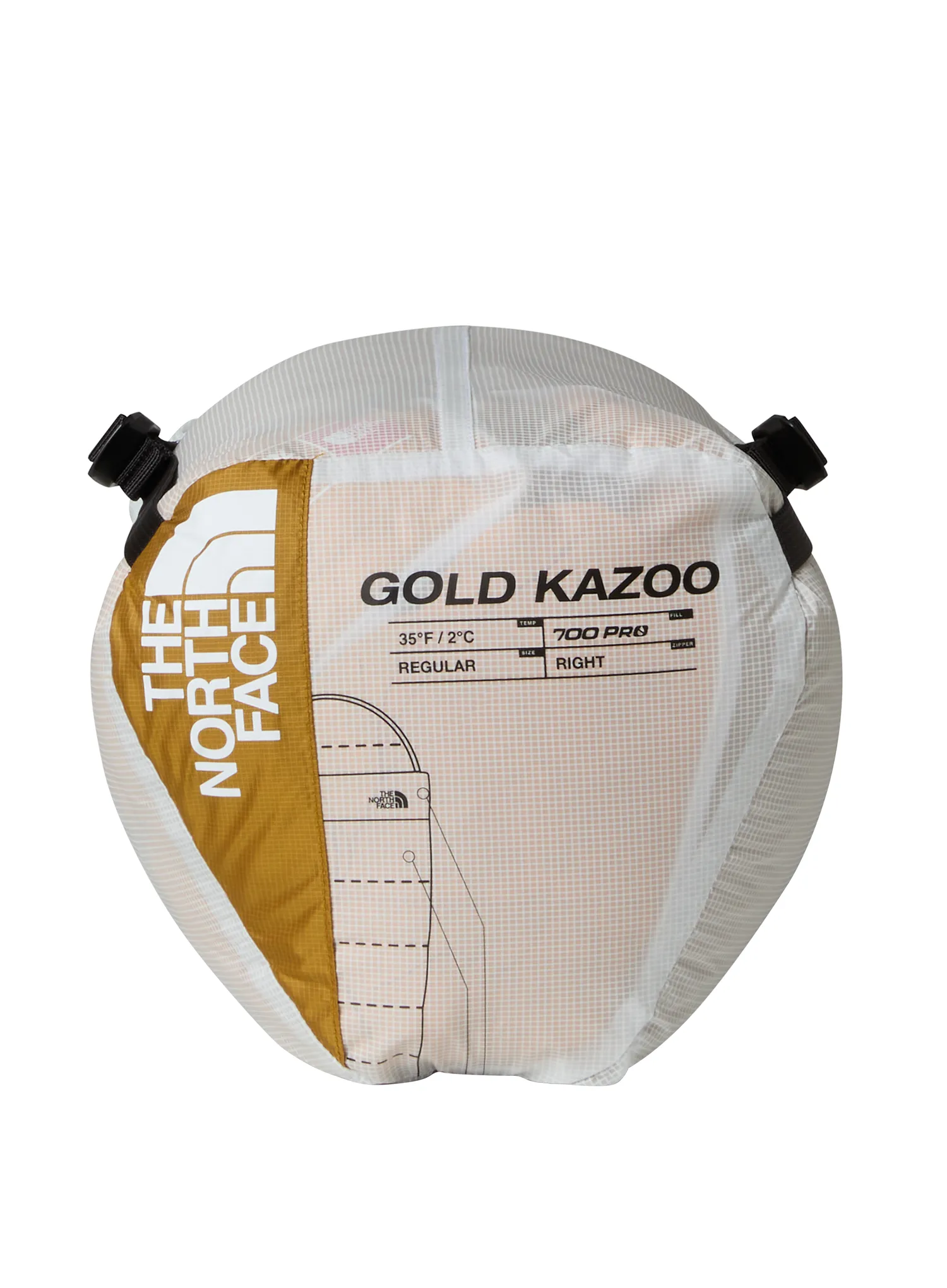Daunenschlafsack The North Face Gold Kazoo Eco (183 cm) - citrine yellow/citrine yellow
