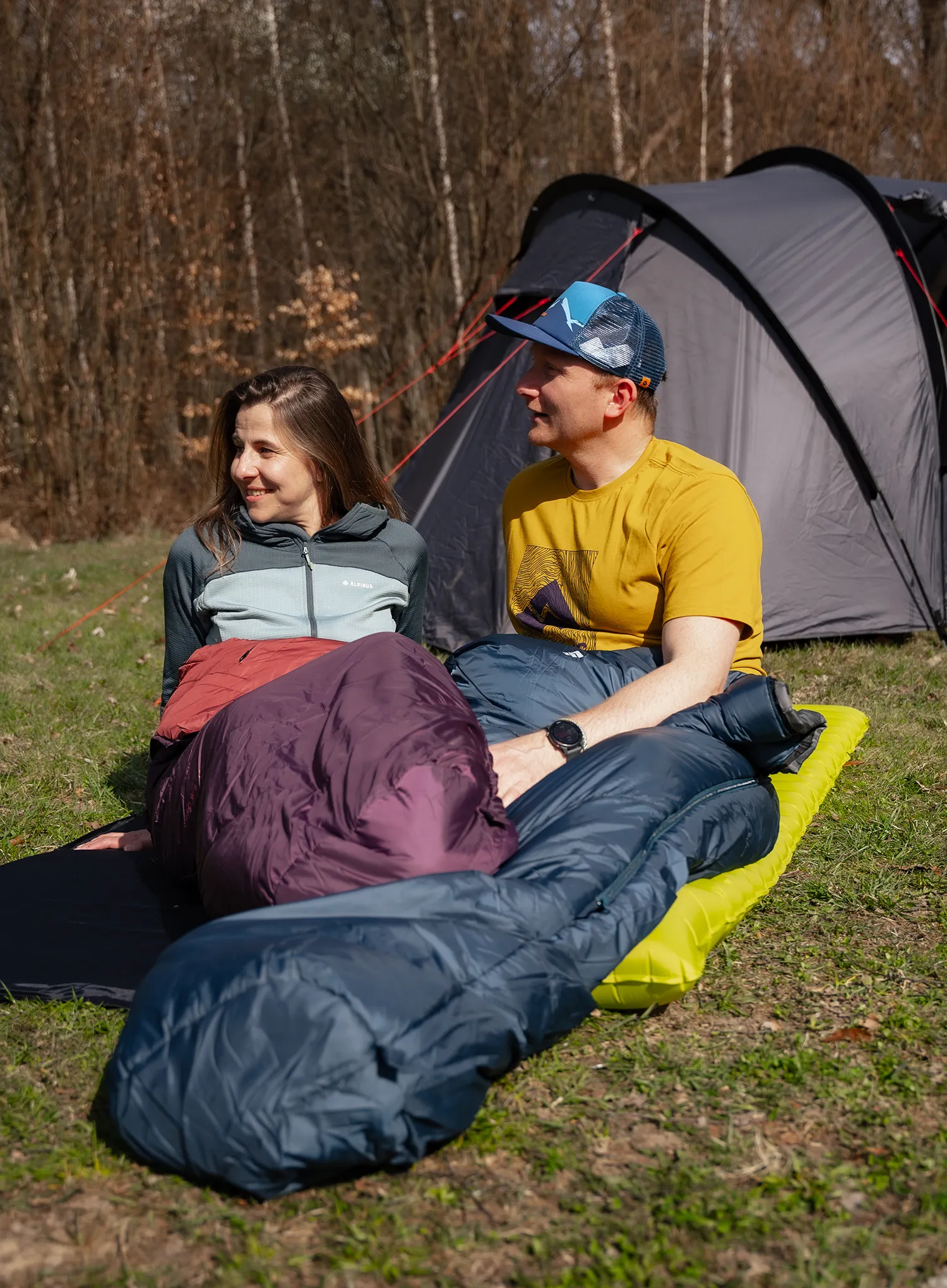 Kunstfaserschlafsack Alpinus Fiber Pro 1500 - navy