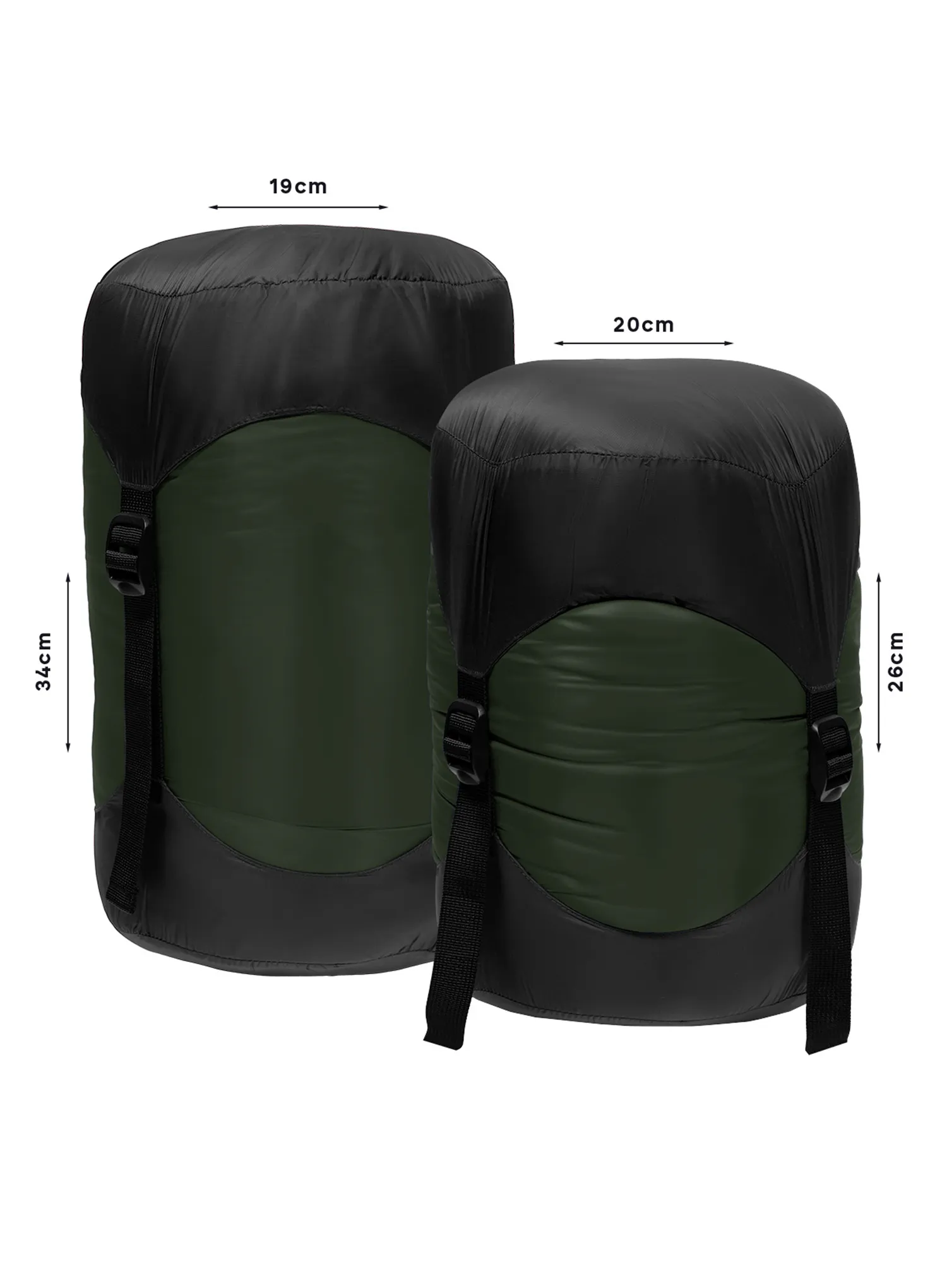 Kunstfaserschlafsack Alpinus Ultralight Pro 1000 - green