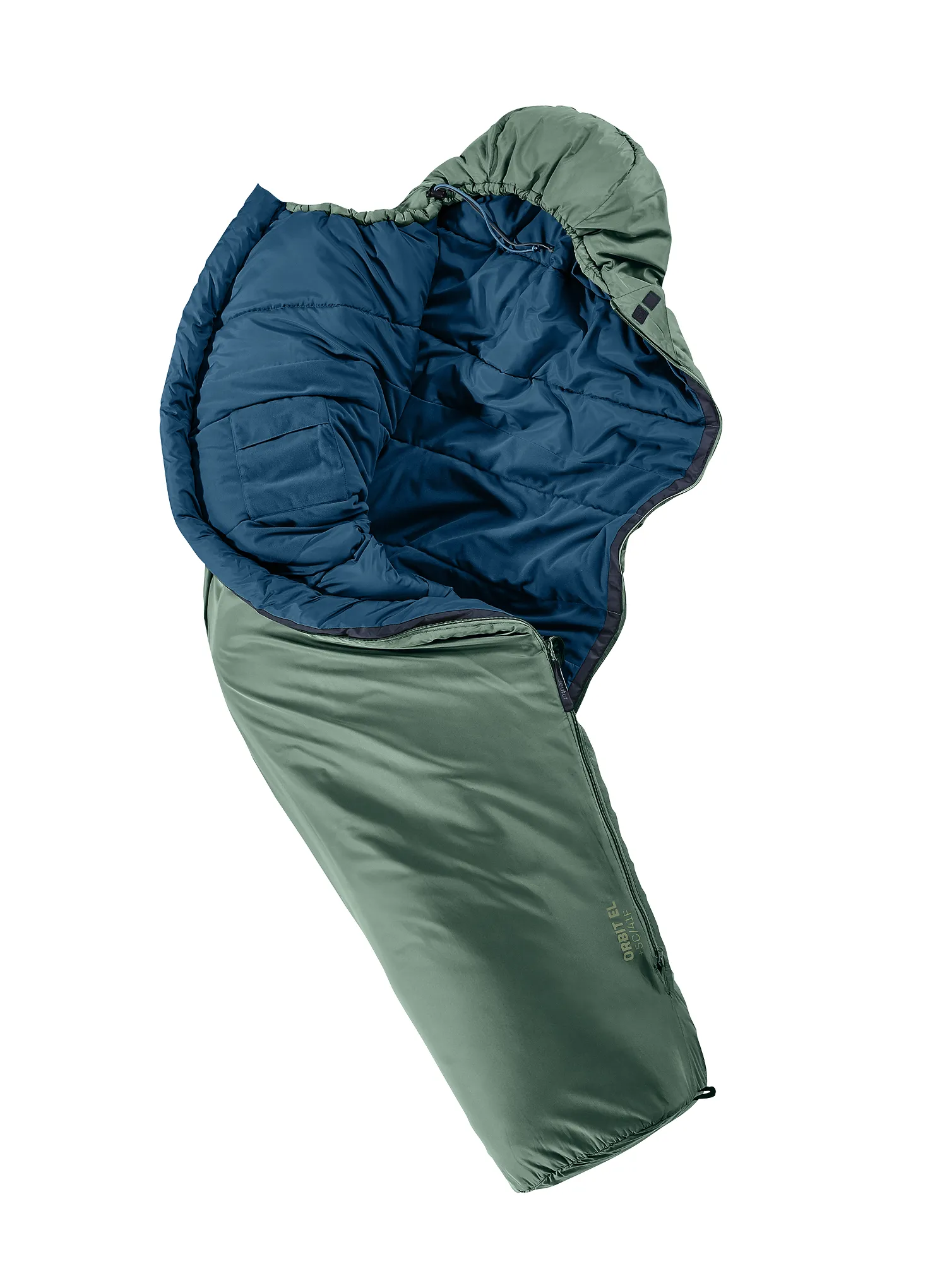 Kunstfaserschlafsack Deuter Orbit EL +5 (200 cm) - ivy/ink