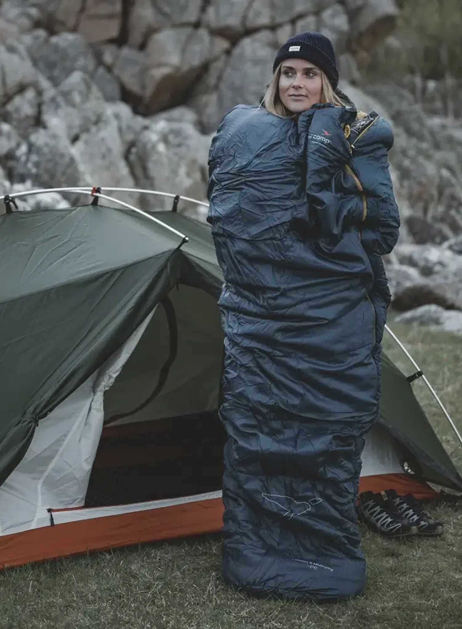 Kunstfaserschlafsack Easy Camp Falcon II Mummy -1C (200 cm)