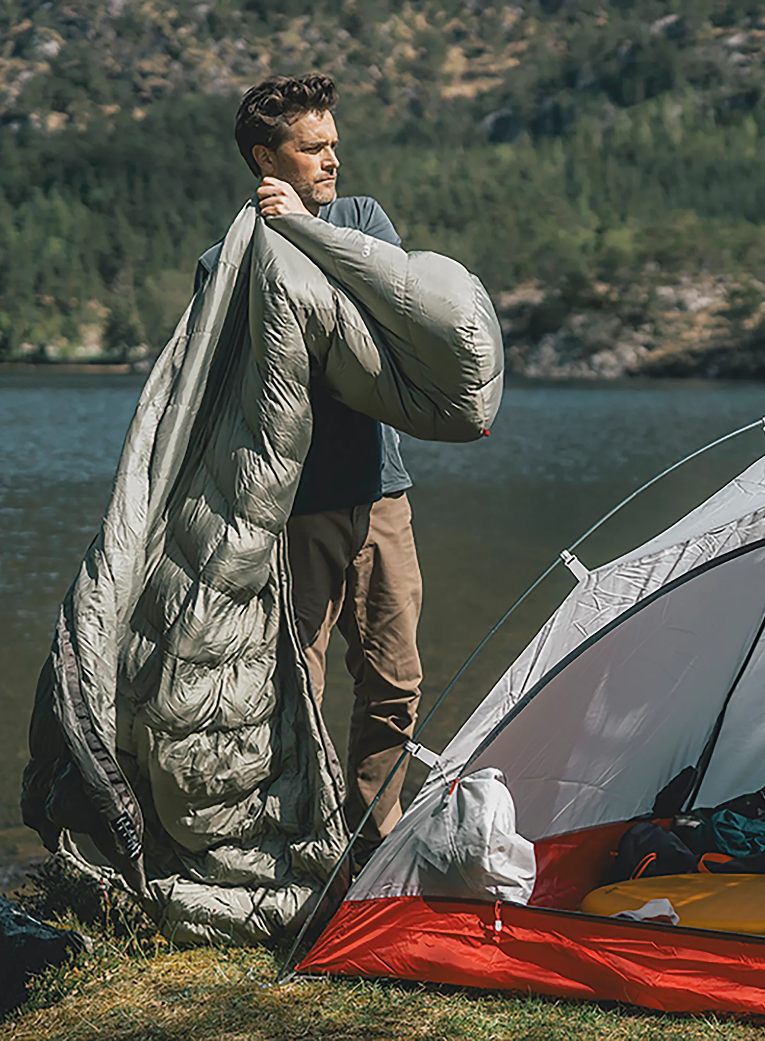 Kunstfaserschlafsack Robens Gully 600 -5C Long (195 cm) - green