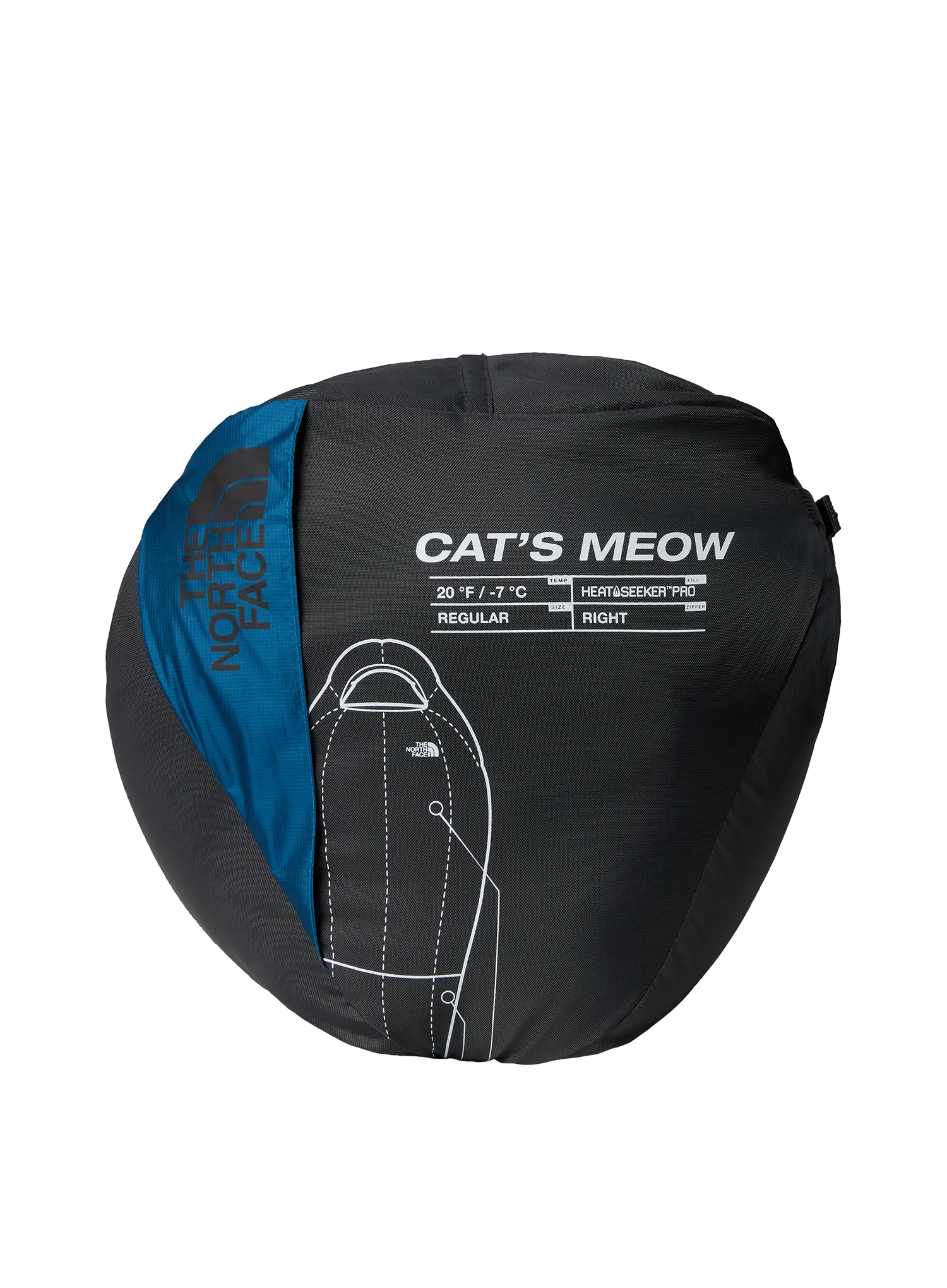 Kunstfaserschlafsack The North Face Cat's Meow Eco (183 cm) - banff blue/banff blue