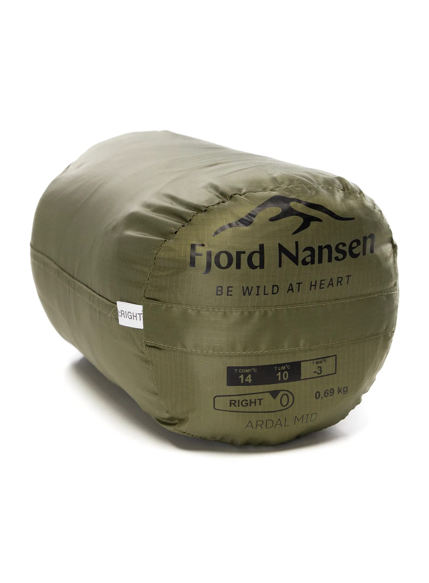 Schlafsack Fjord Nansen Ardal Mid SBS (178 cm) - olive drab