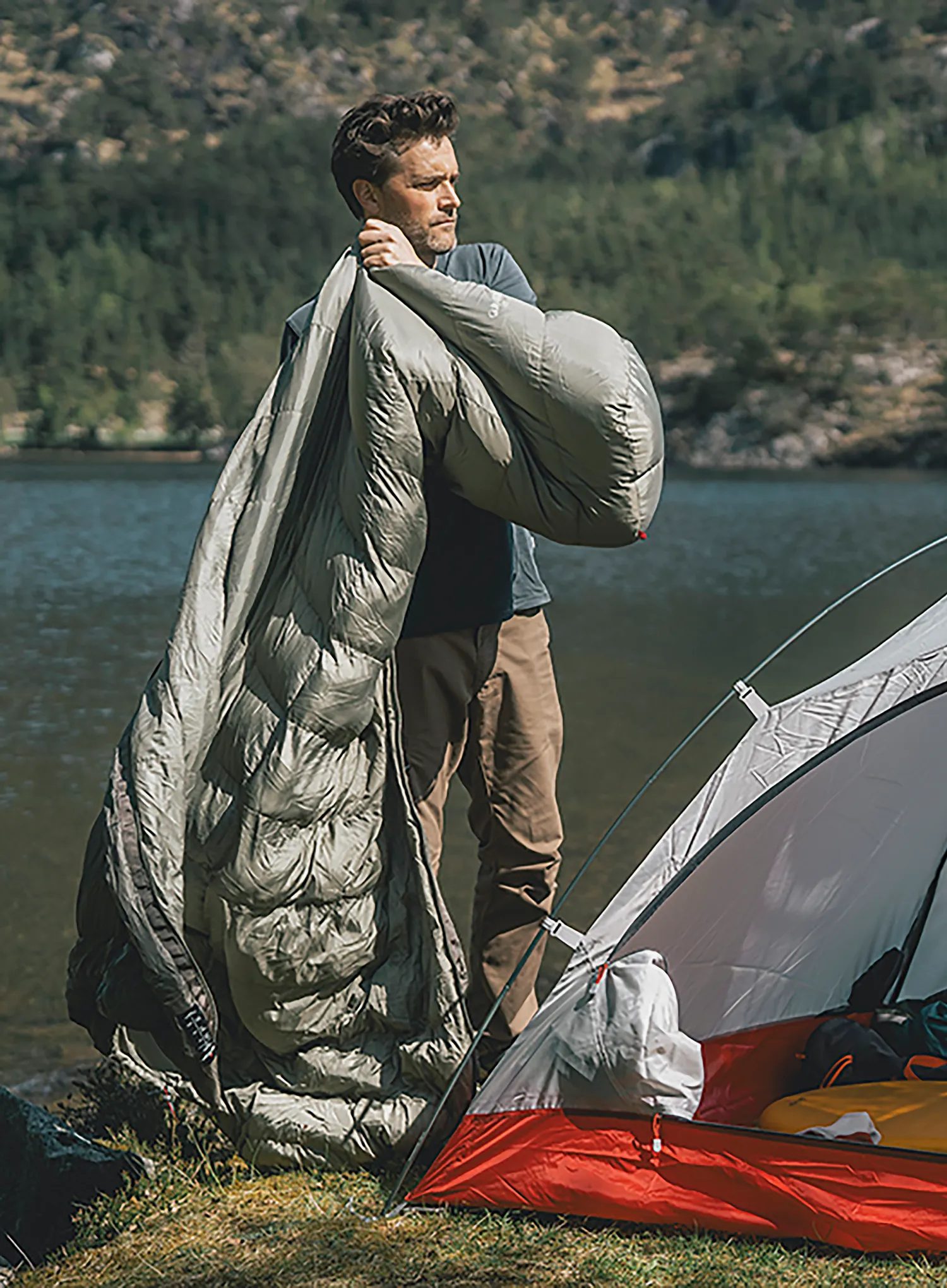 Schlafsack Robens Gully 600 -5C Regular (180 cm) - green