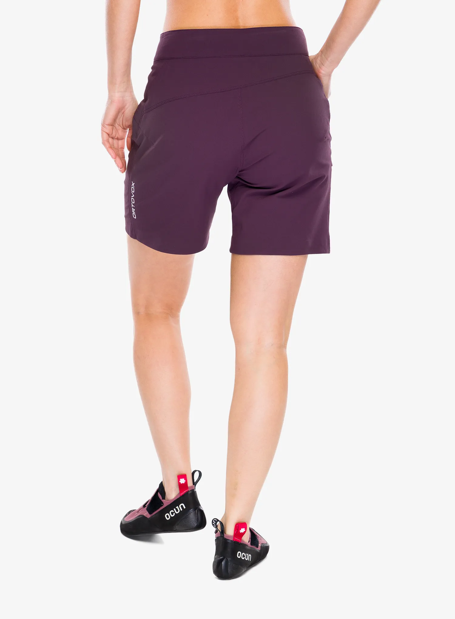 Kurze Hosen Damen Ortovox Brenta Shorts - dark wild berry