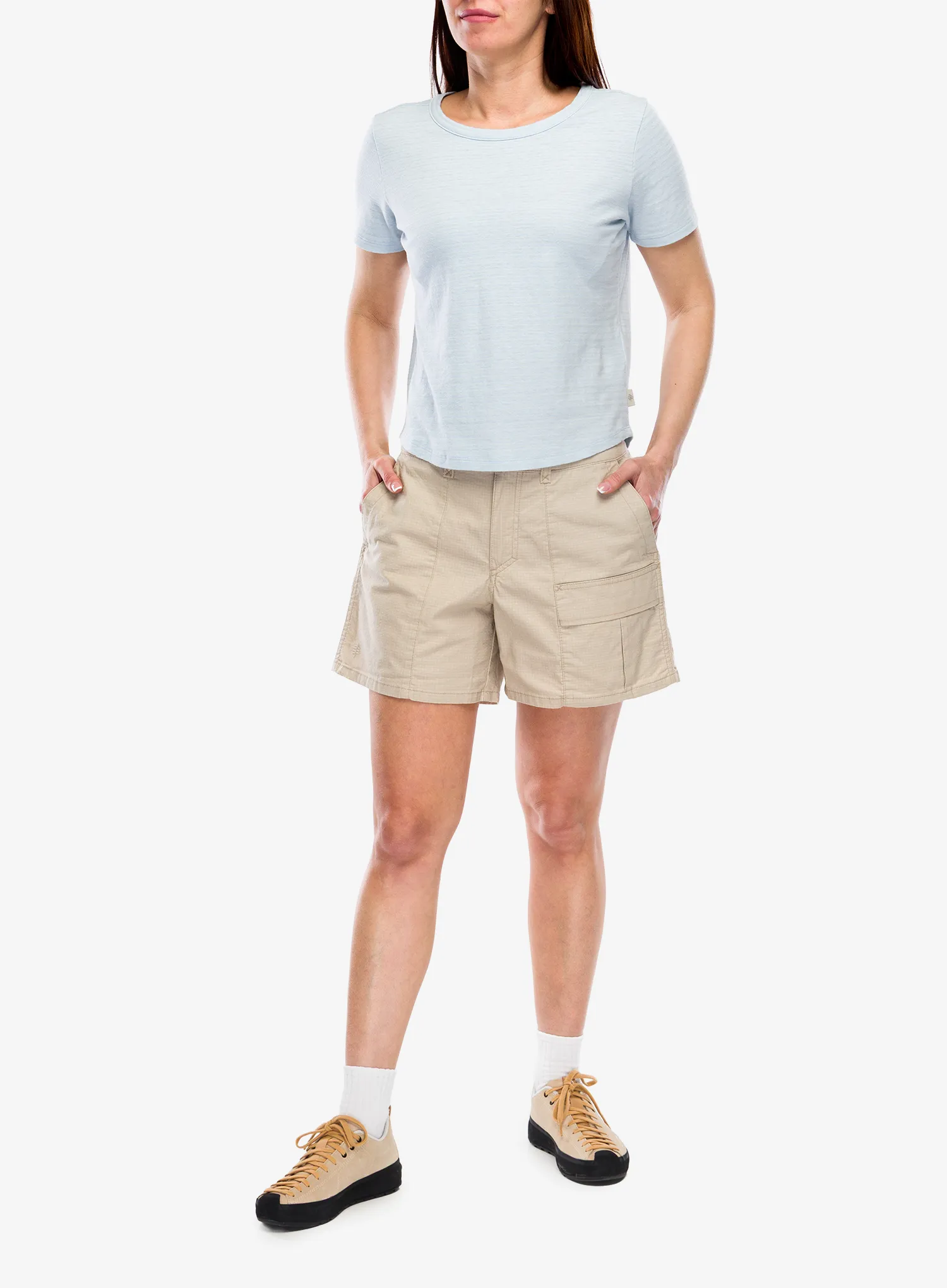 Kurze Hosen Damen Royal Robbins Crux Short - oyster