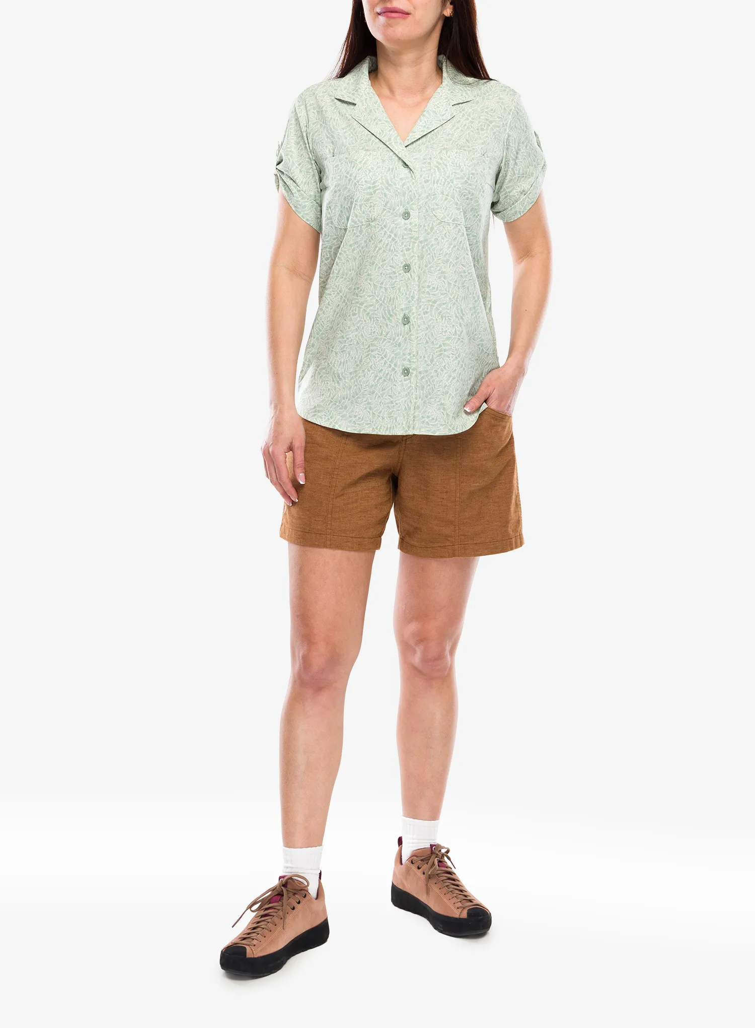 Kurze Hosen Damen Royal Robbins Hemp Adventure Short - pecan