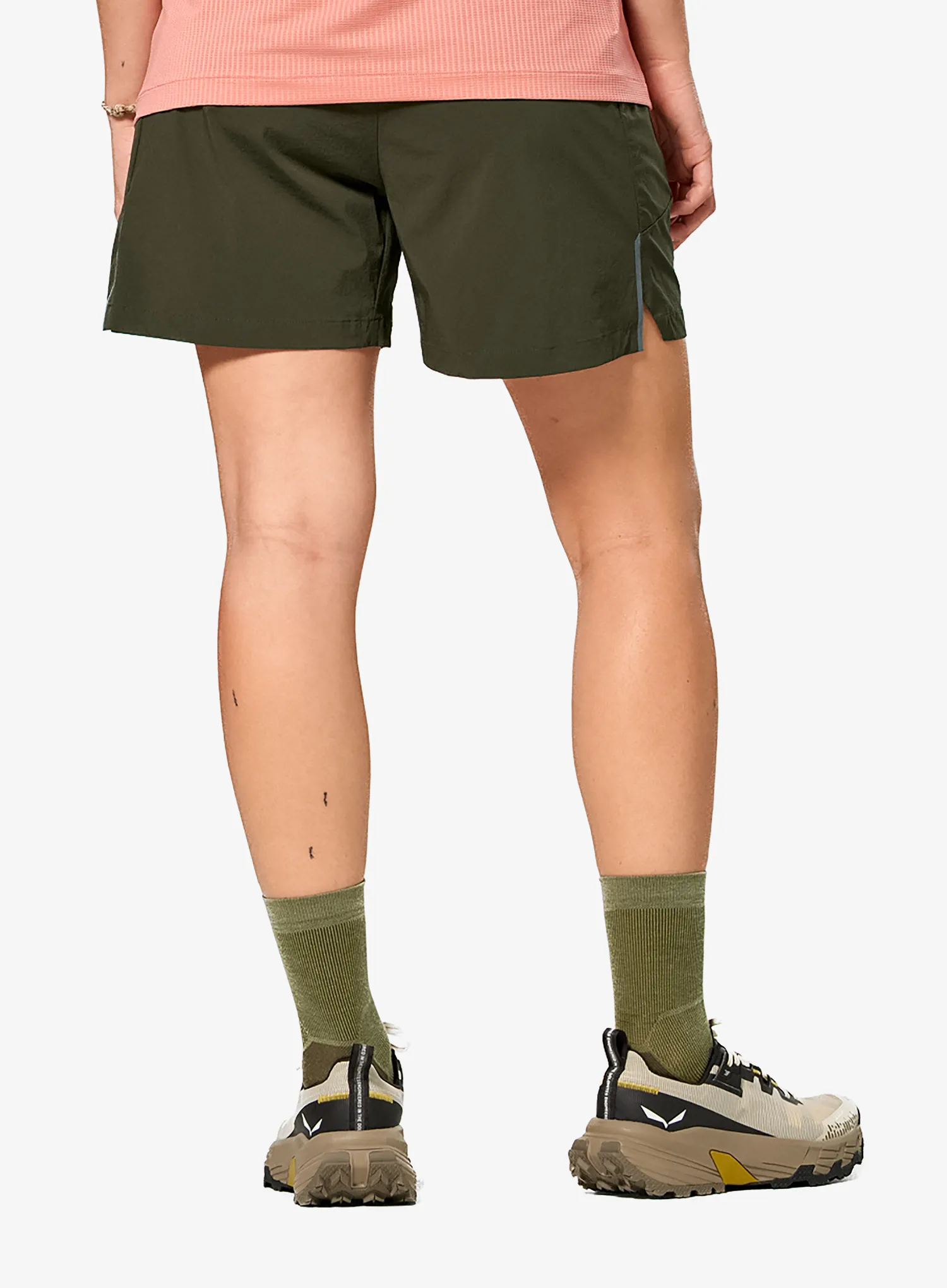 Kurze Hosen Damen Salewa Pedroc Dst Light Short - dark olive