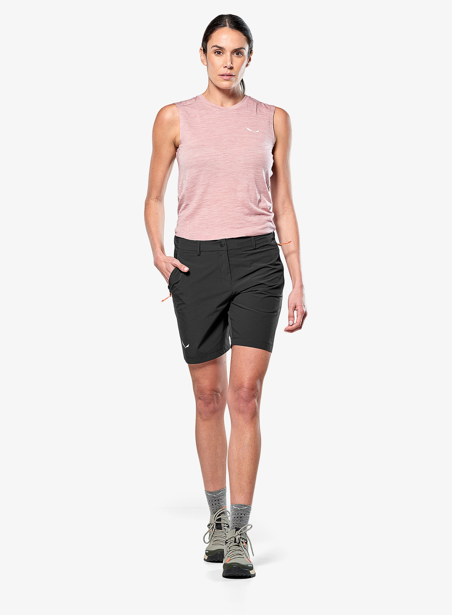 Kurze Hosen Damen Salewa Puez Talvena DST Shorts - black out
