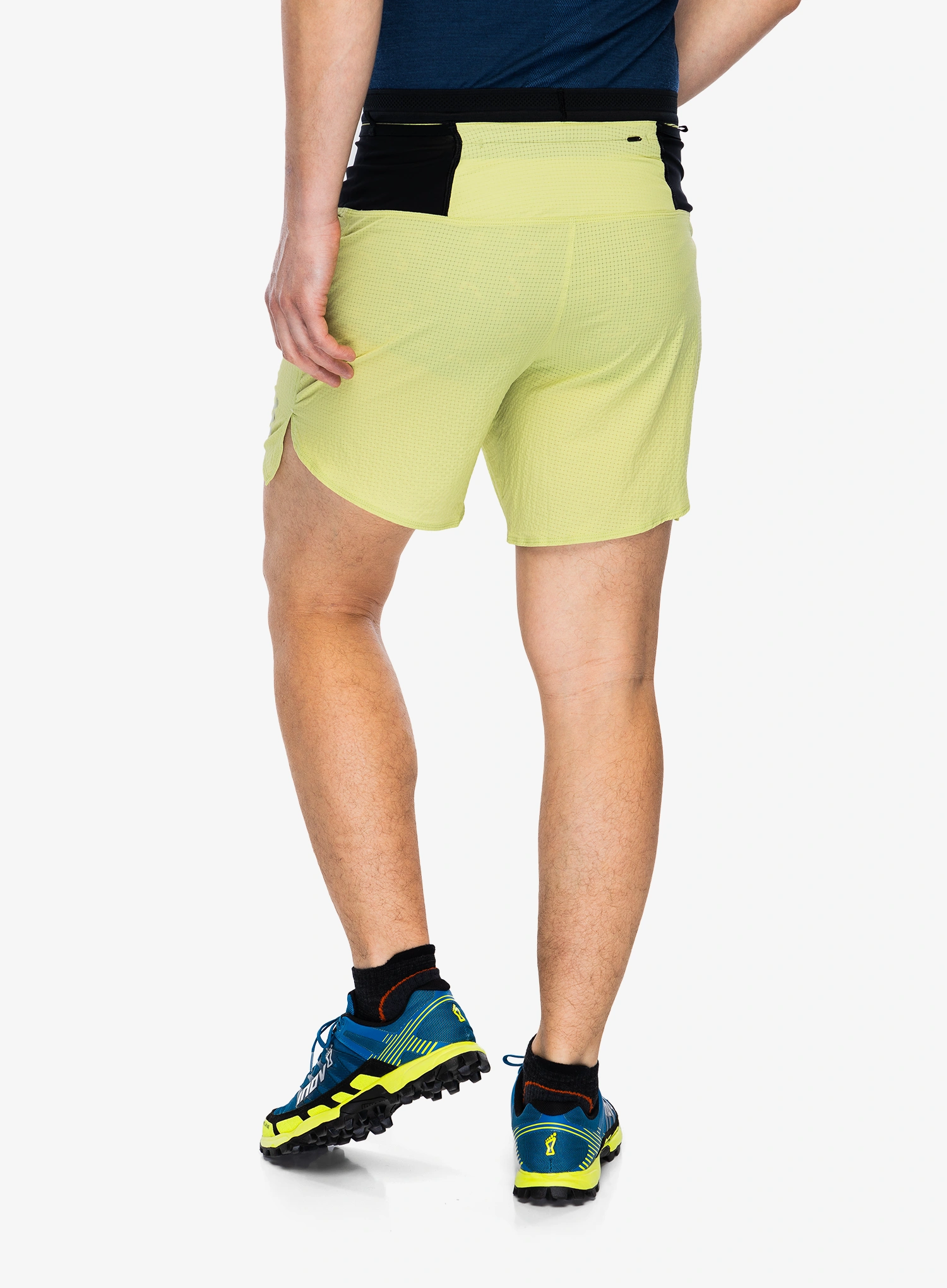 Laufshorts Compressport Trail Racing Overshort - nile