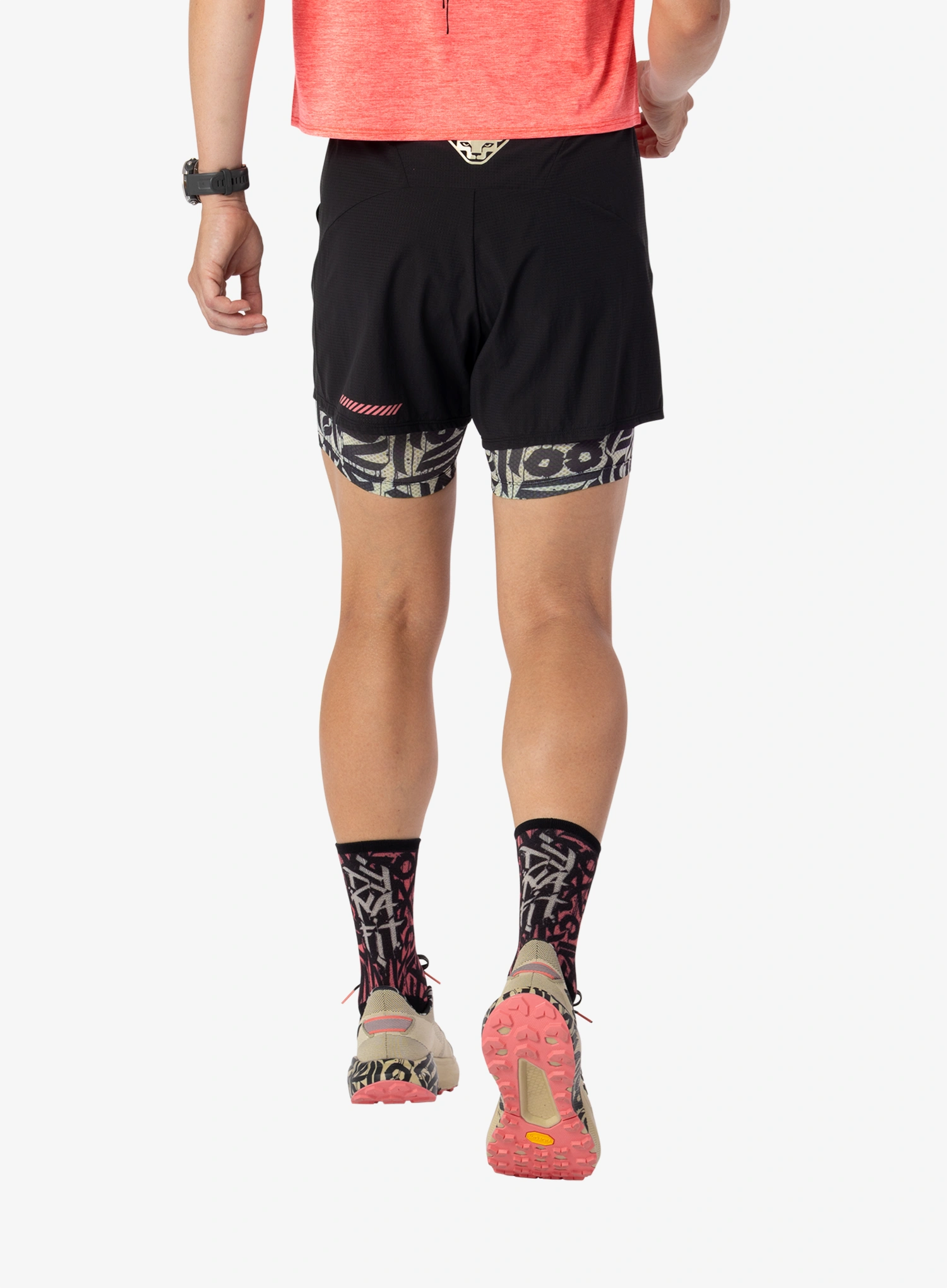 Laufshorts Damen Dynafit Trail 2In1 Shorts - overcast/black out
