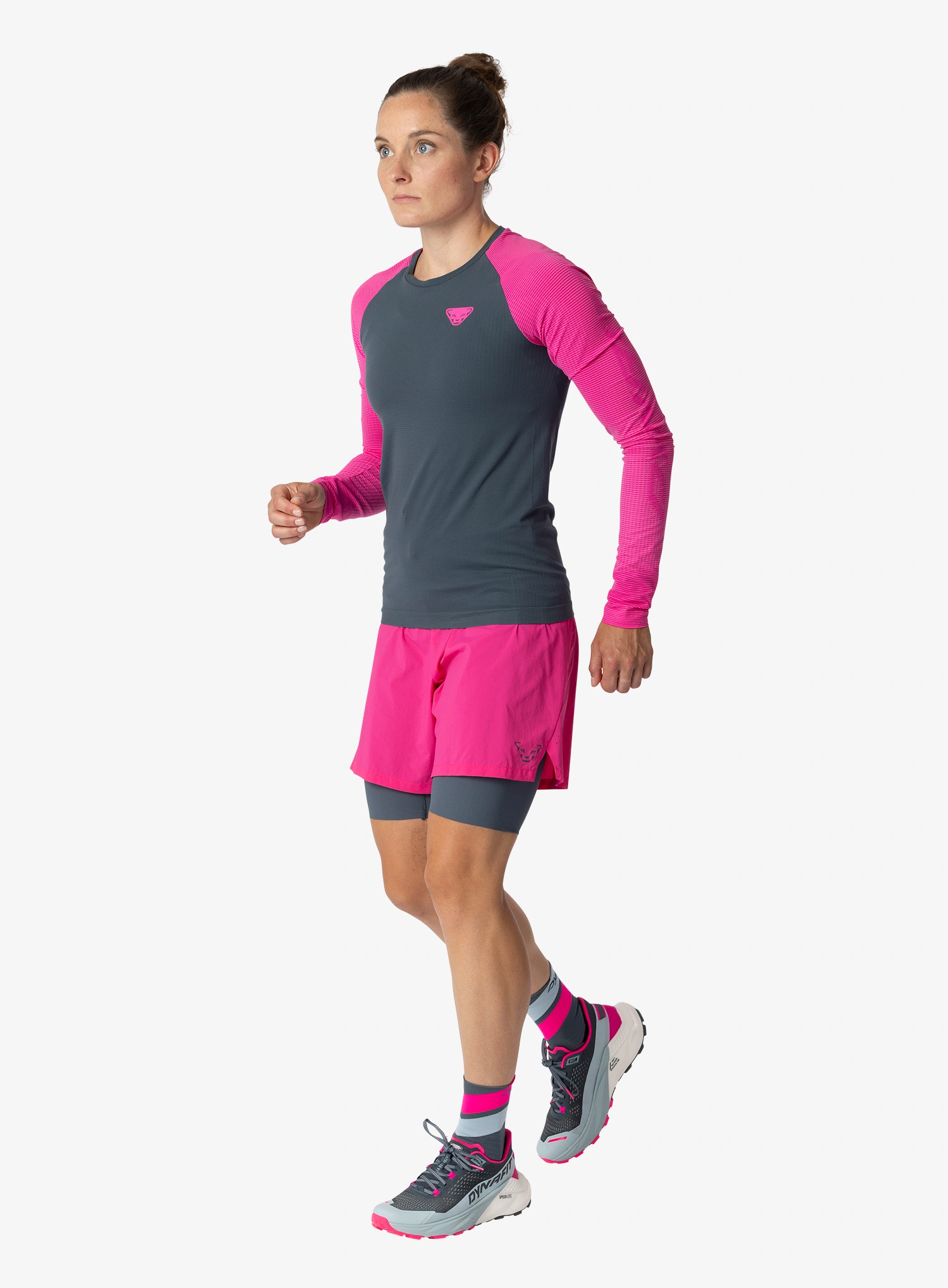 Laufshorts Damen Dynafit Ultra 2/1 Shorts - pink glo