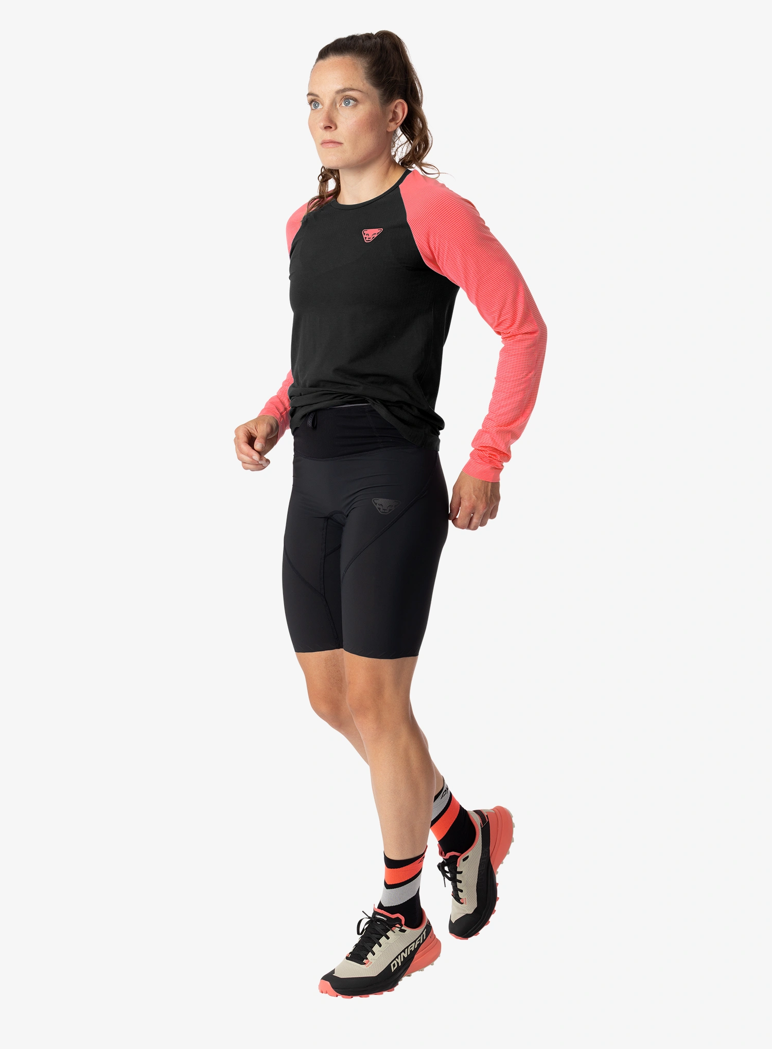 Laufshorts Damen Dynafit Ultra Short Tights - black out