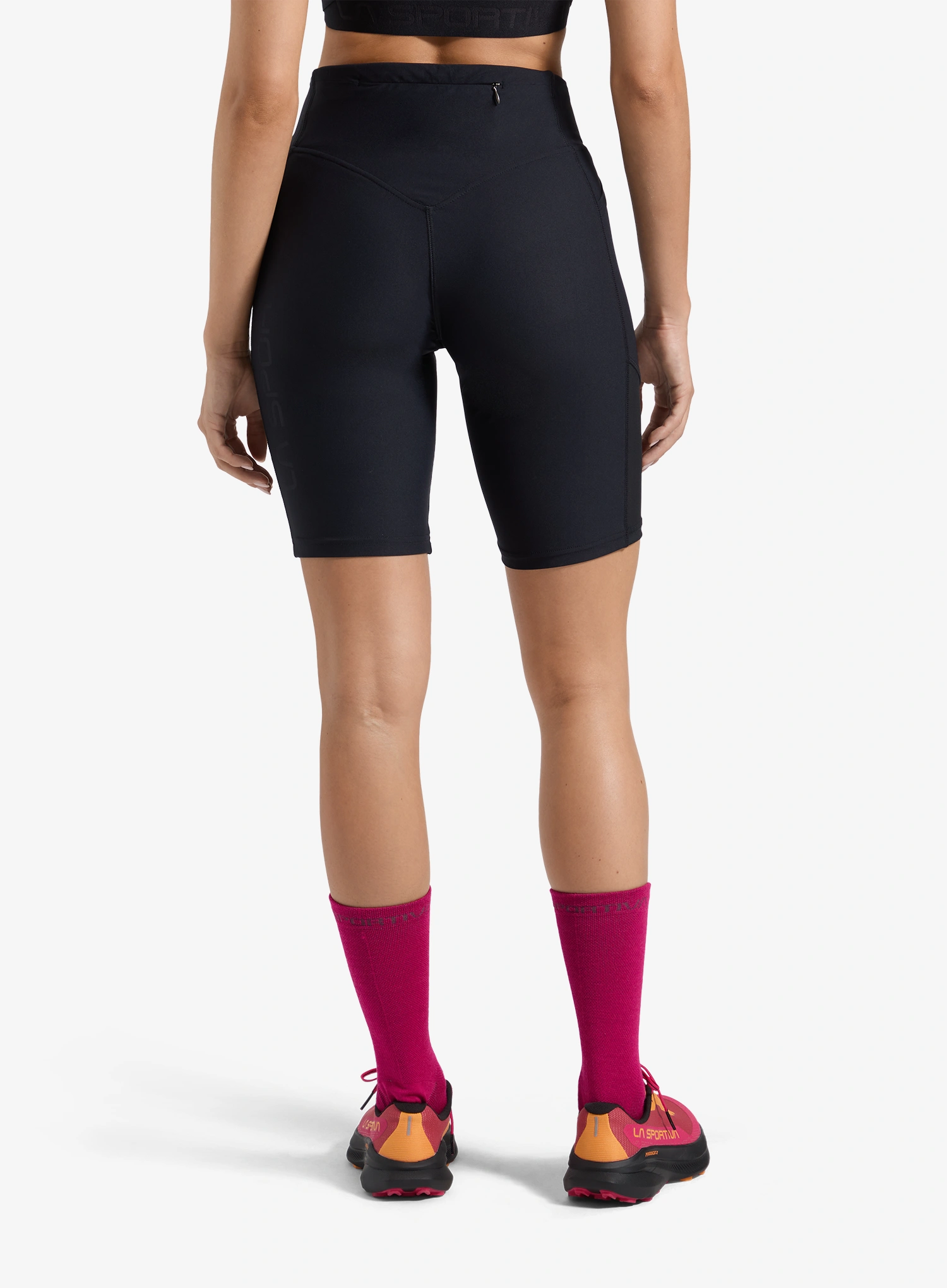 Laufshorts Damen La Sportiva Triumph Tight Short - black/chalk