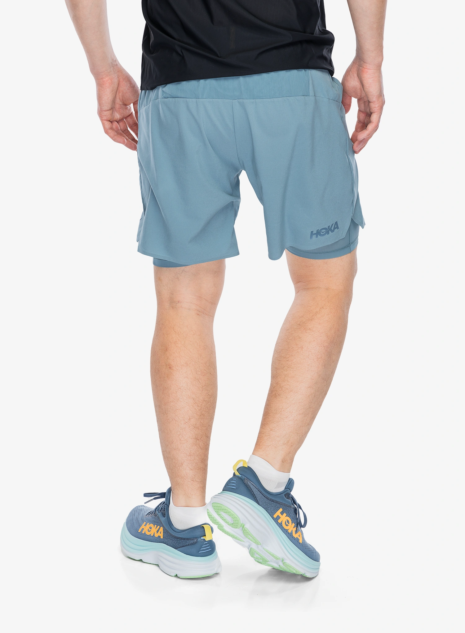 Laufshorts Hoka 7 Short 2In1 - mountain fog