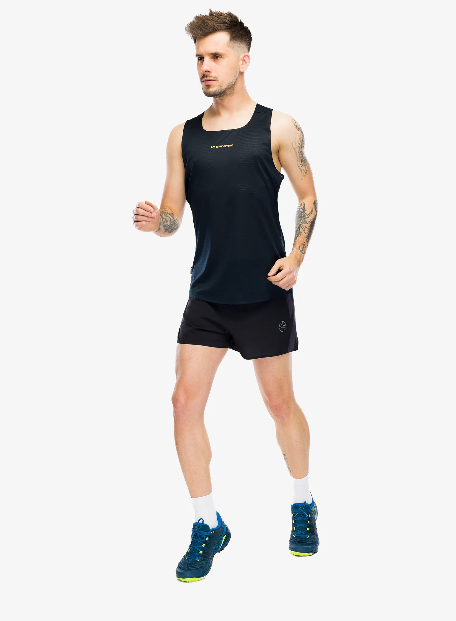 Laufshorts La Sportiva Flow 3in Short - black/chalk