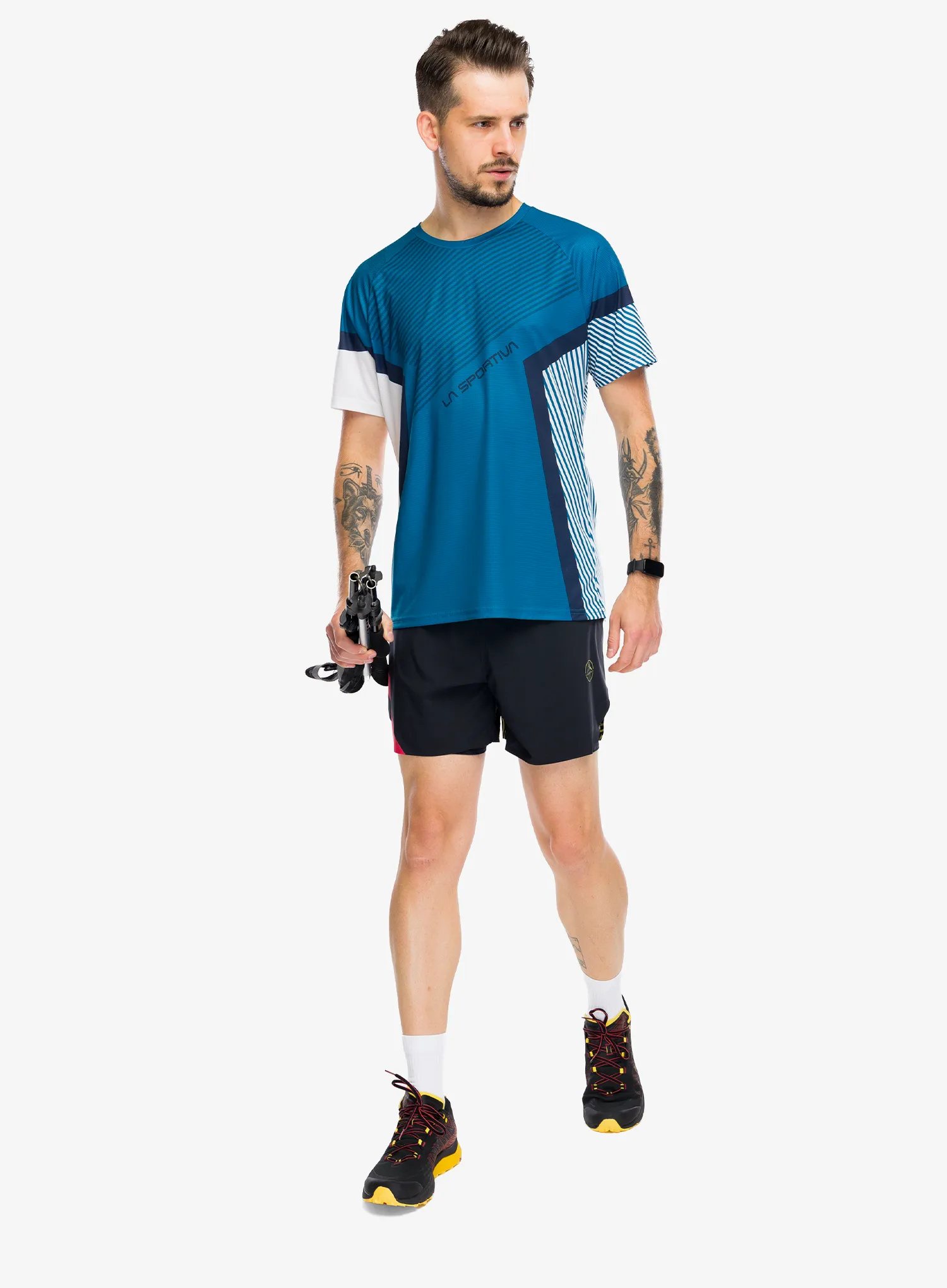 Laufshorts La Sportiva Flow 5in Short - black/yellow
