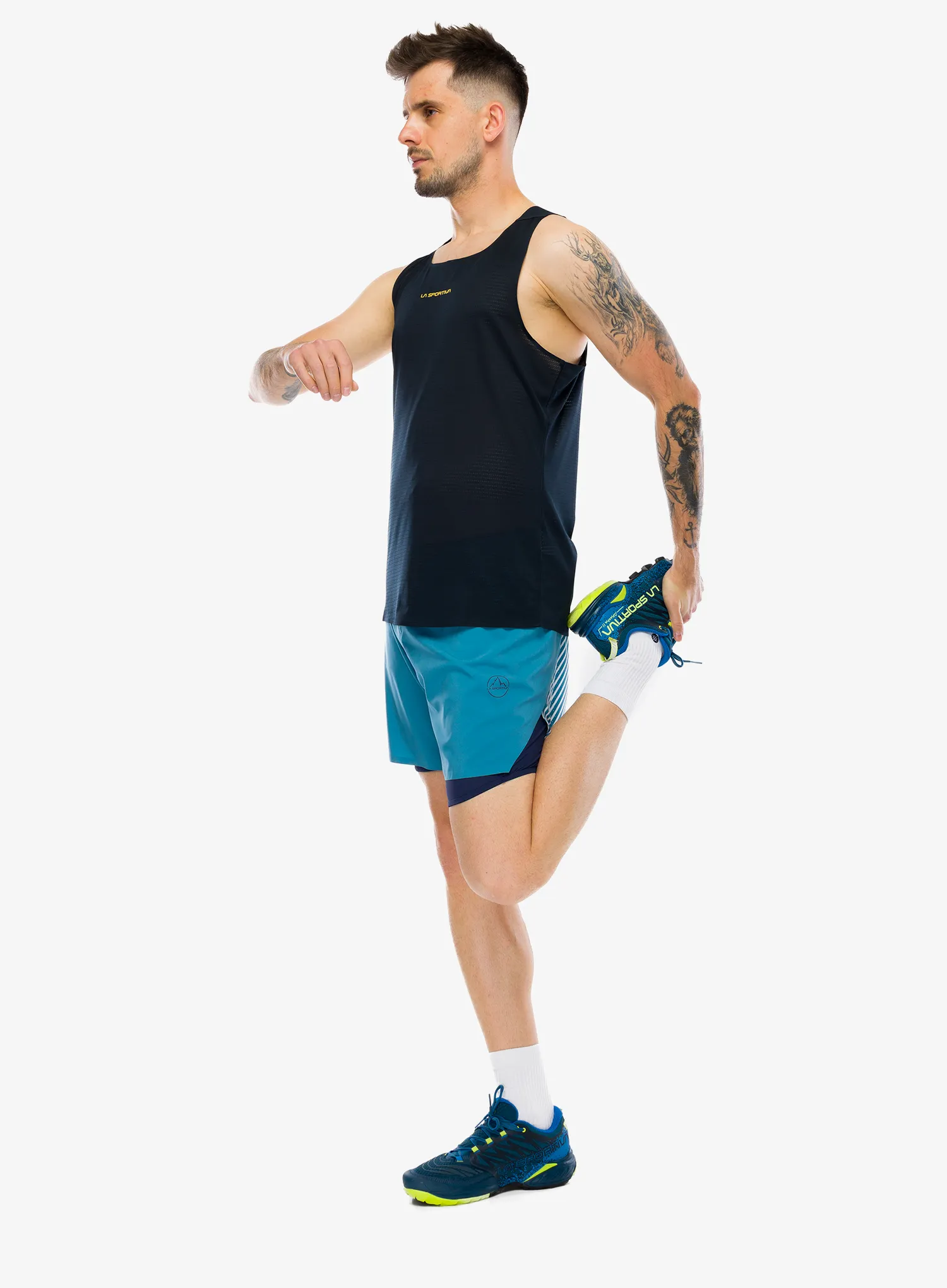 Laufshorts La Sportiva Flow 5in Short - lake/night sky