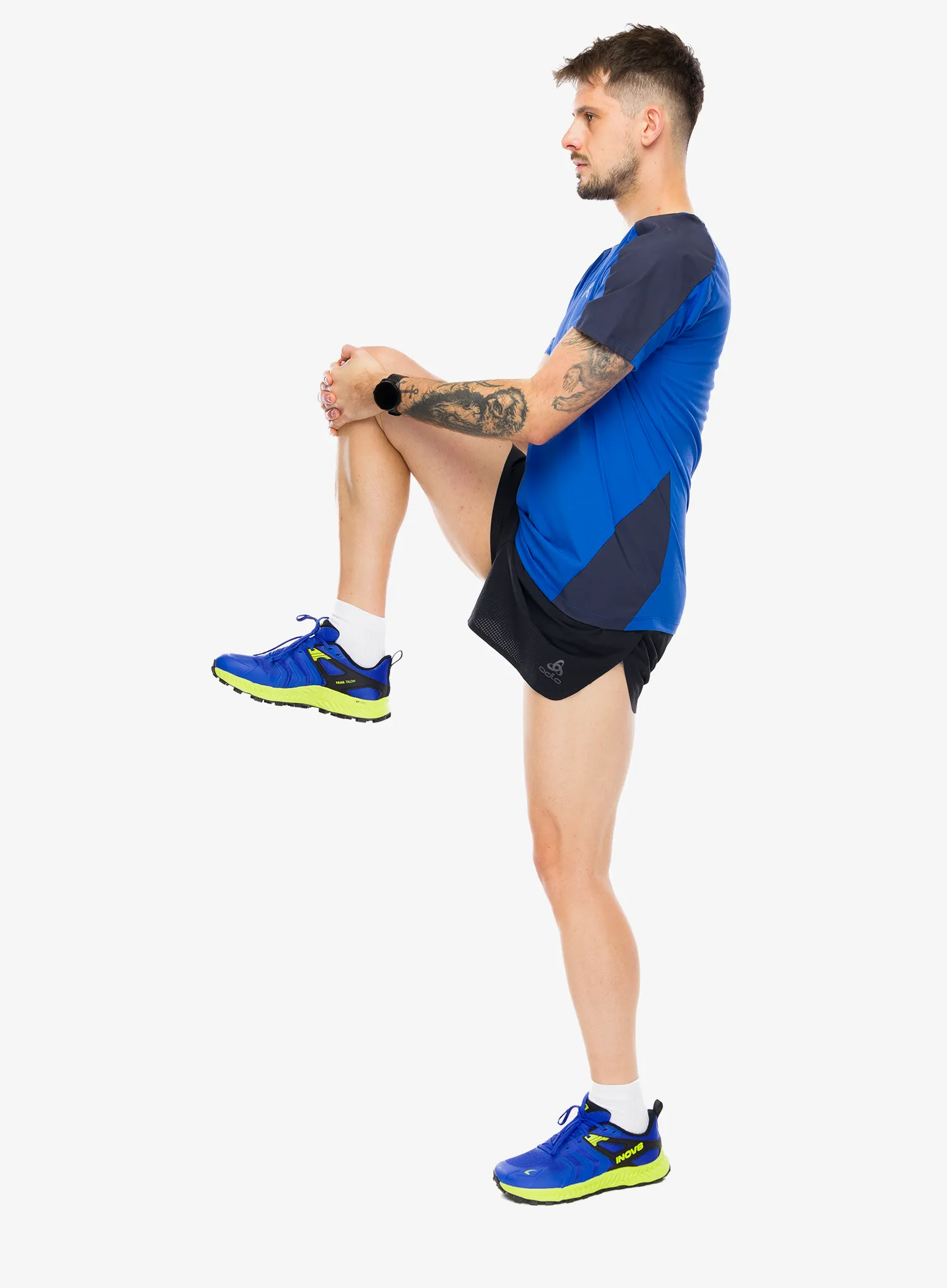 Laufshorts Odlo Zeroweight 3 Inch Split Short - black