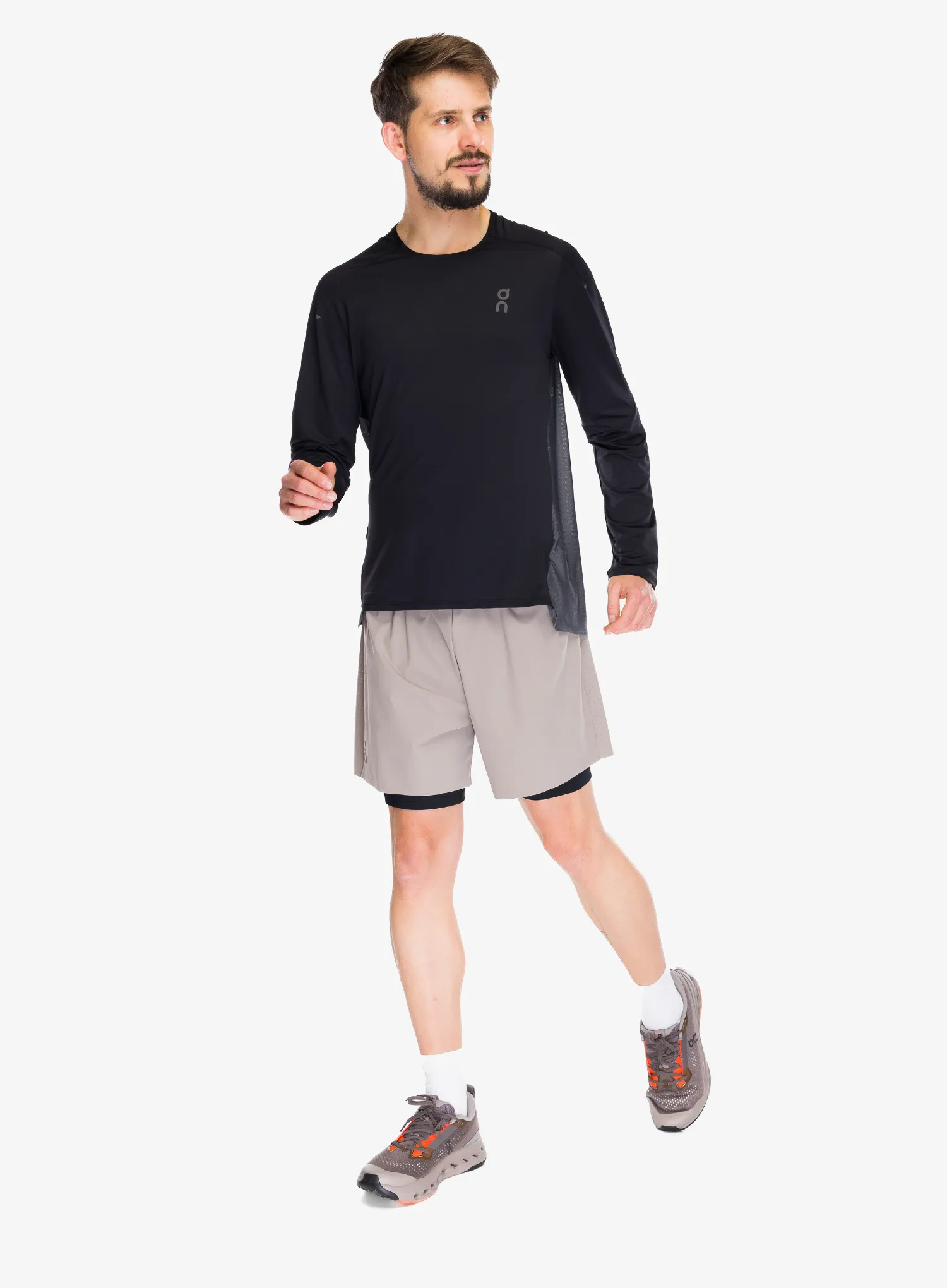 Laufshorts On 5 Performance 2/1 Shorts - cinder/black