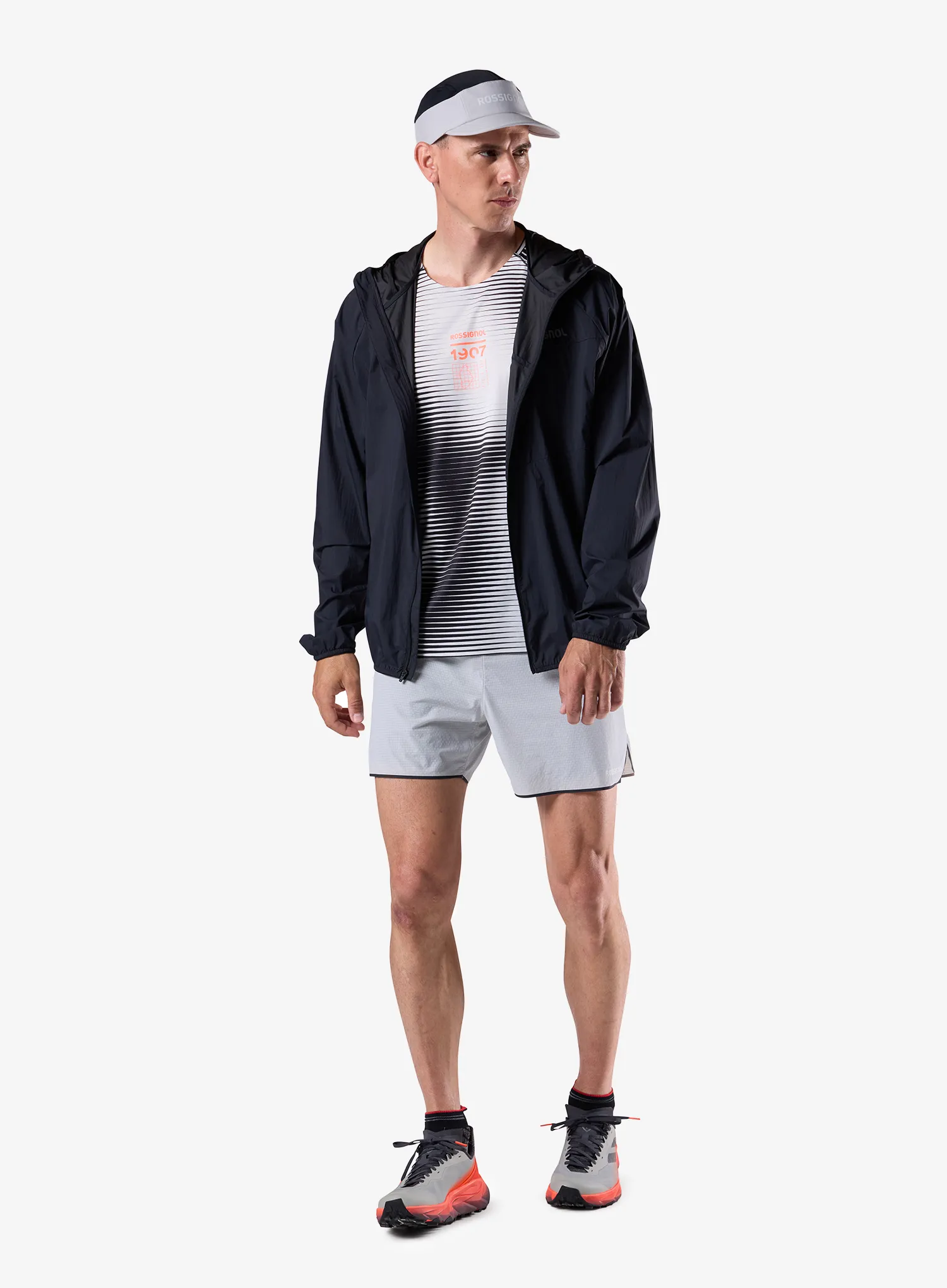 Laufshorts Rossignol Sapa 2in1 Short 7in - light grey