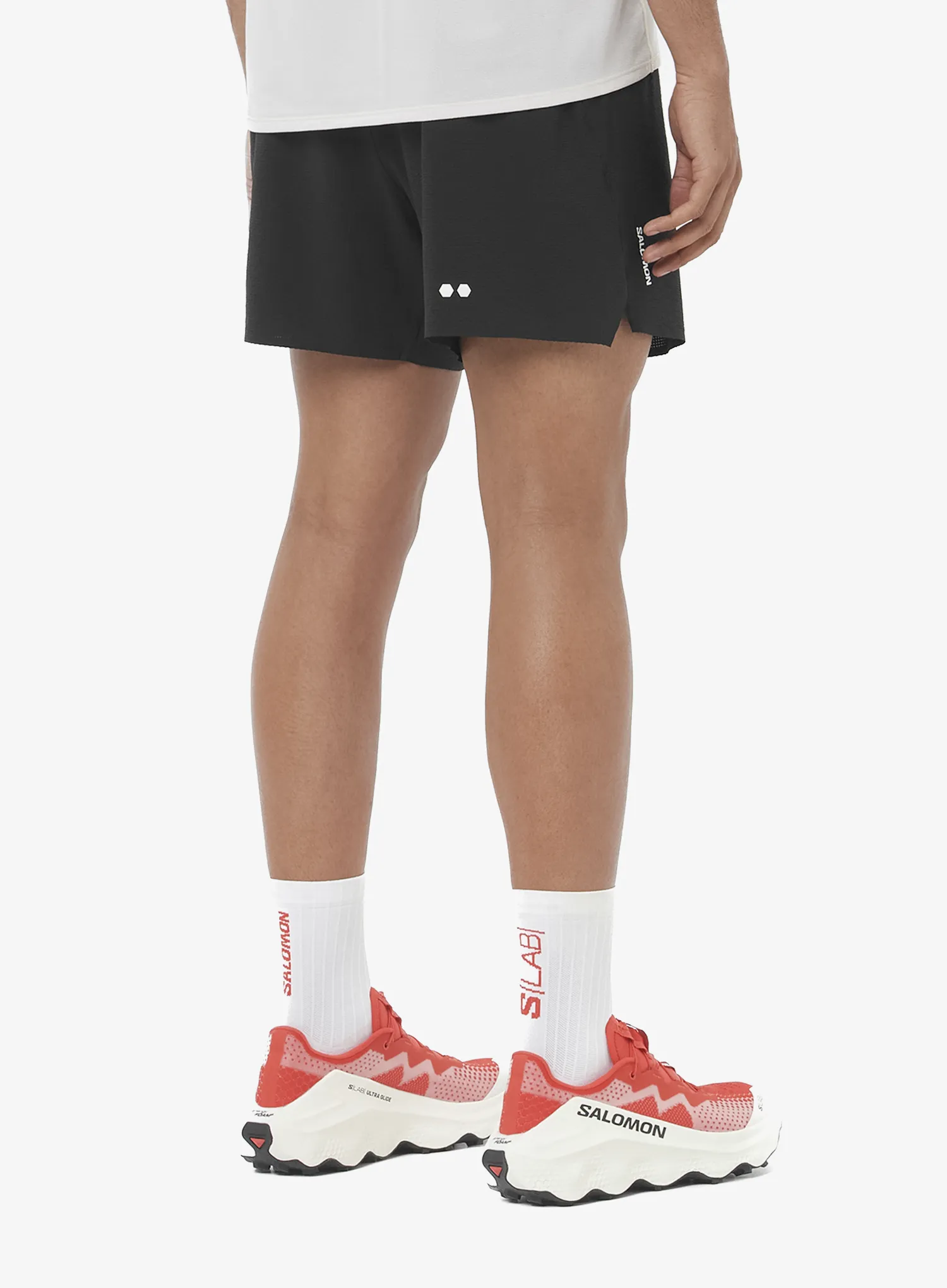 Laufshorts Salomon Sense Aero Stow 5 Shorts - deep black