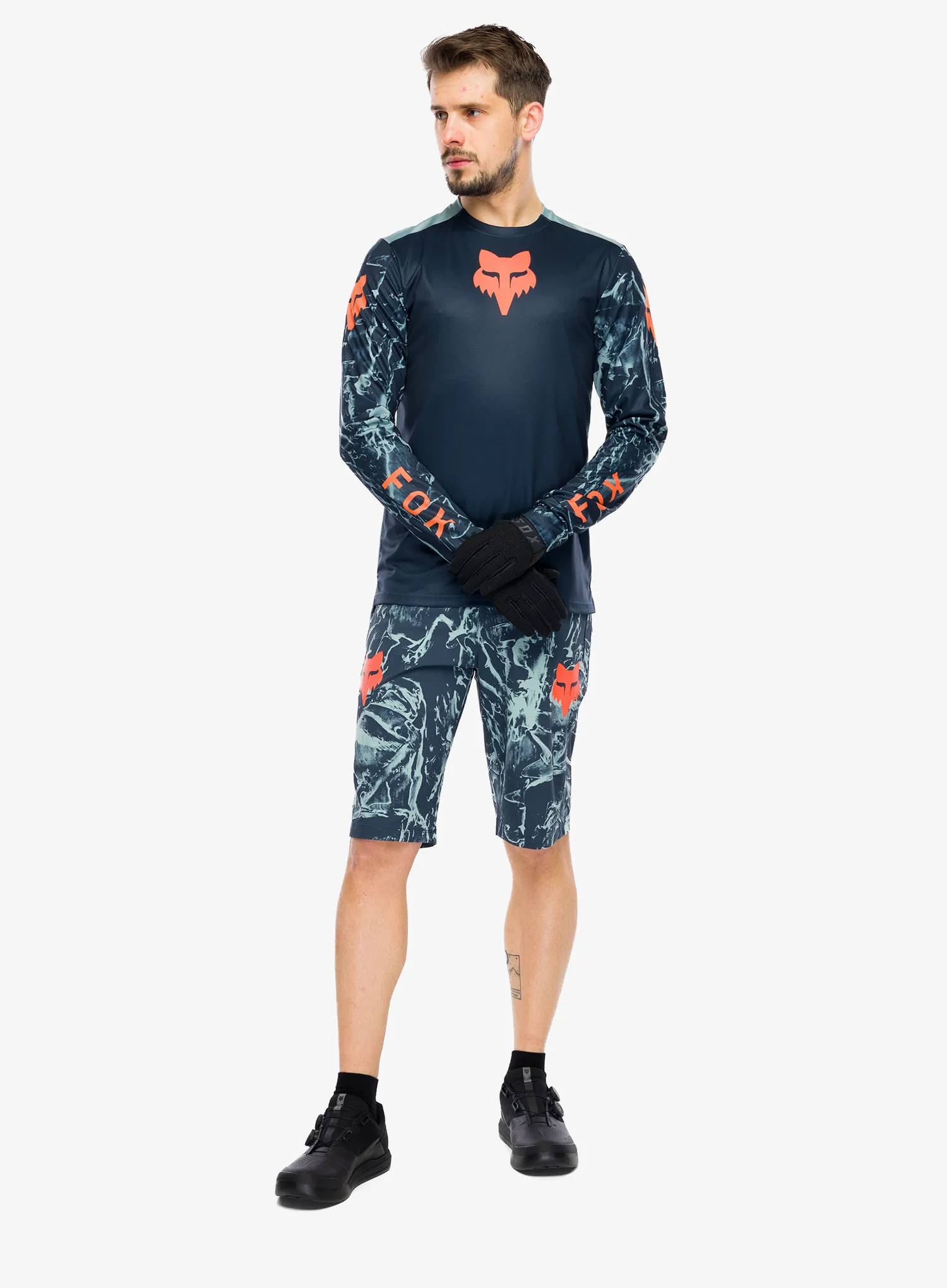 Enduro-Shorts Fox Ranger Short Image Print - arctic blue