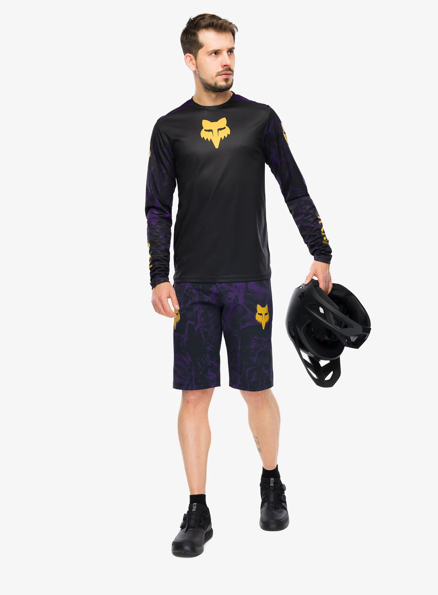 Enduro-Shorts Fox Ranger Short Image Print - plum